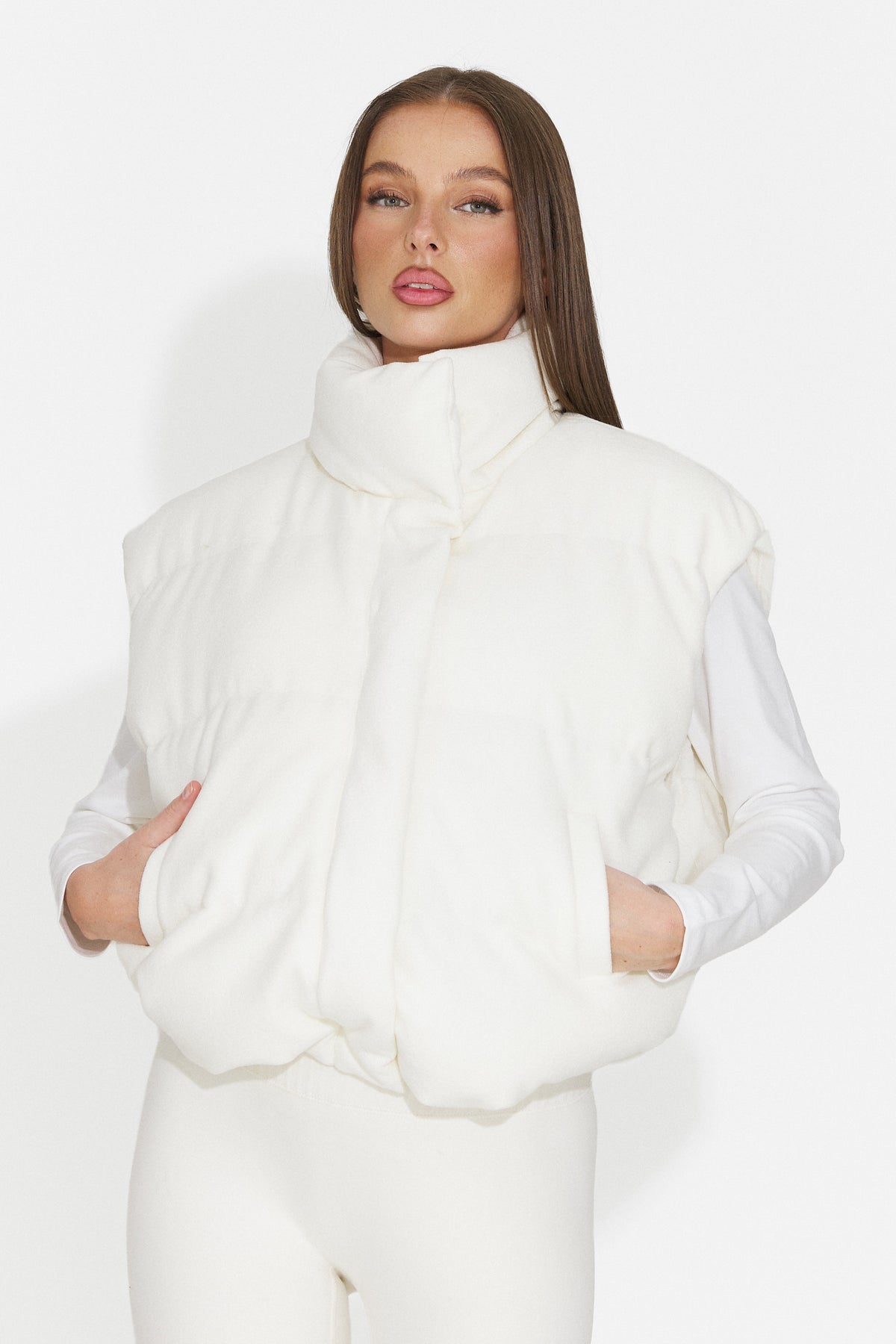 Vesta casual crem Glymzesia Bogas