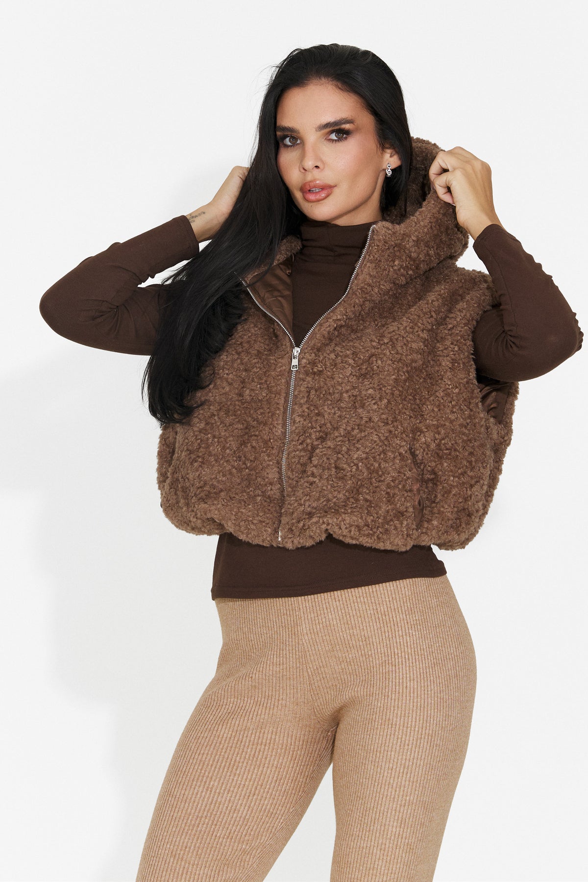 Vesta casual maro Lalaeina Bogas
