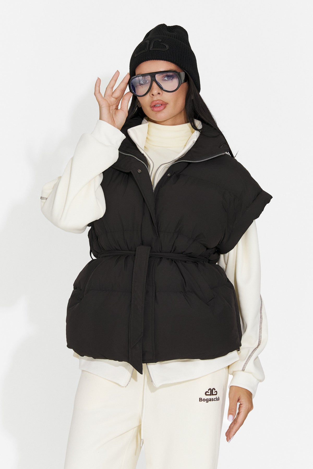 Vesta casual neagra Selitsoria Bogas
