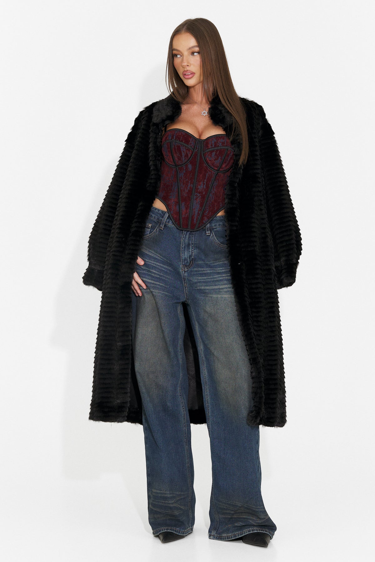 Blugi casual albastri Chemuila Bogas