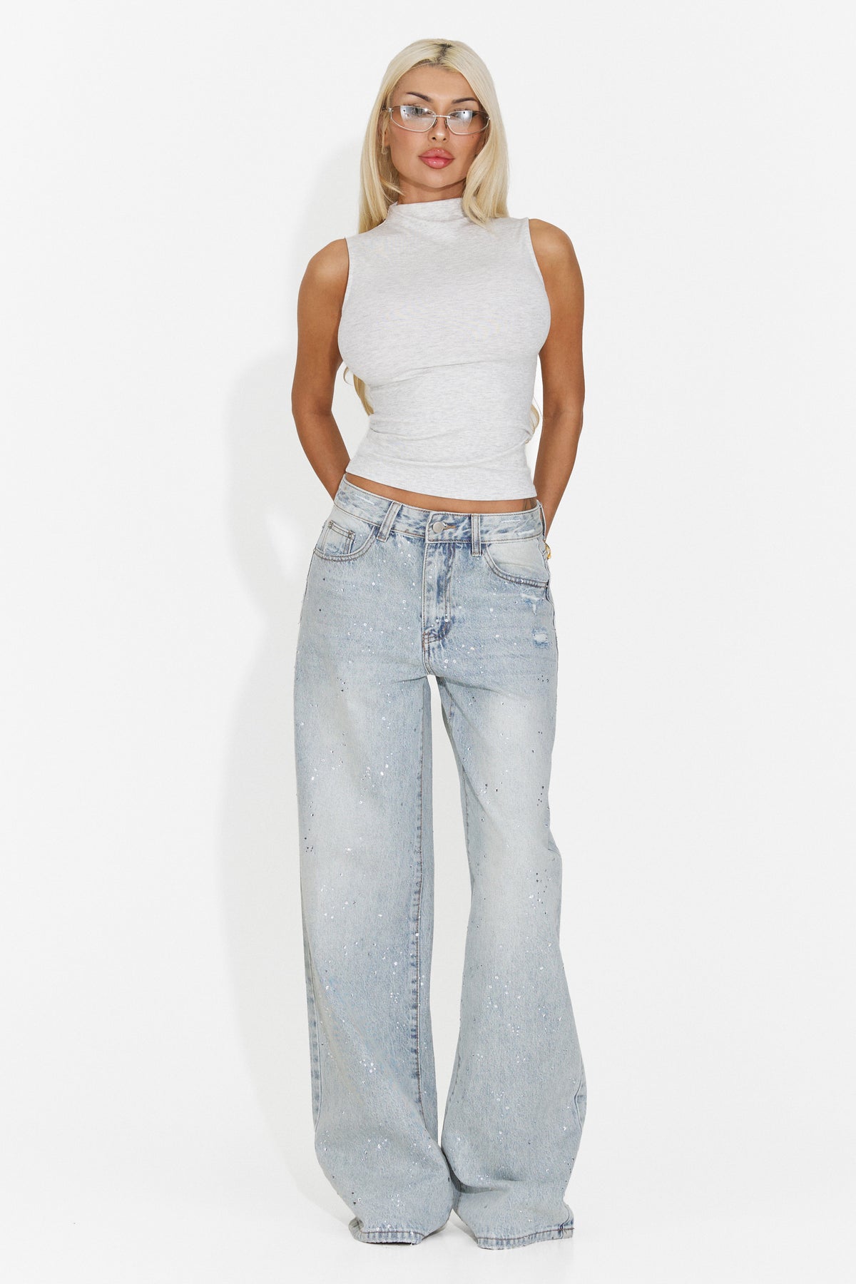 Blugi casual bleu Rnouisa Bogas