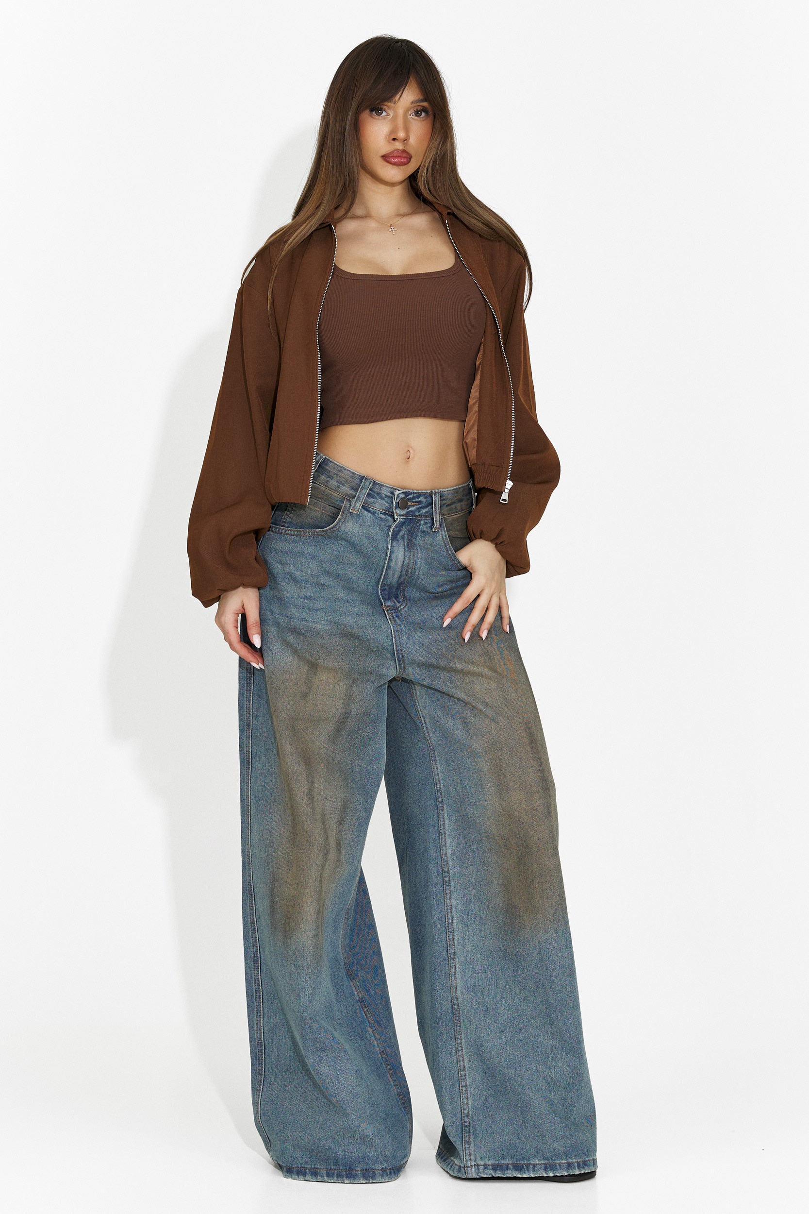 Nieformalne niebieskie jeansy dla kobiet Angeliana Bogas