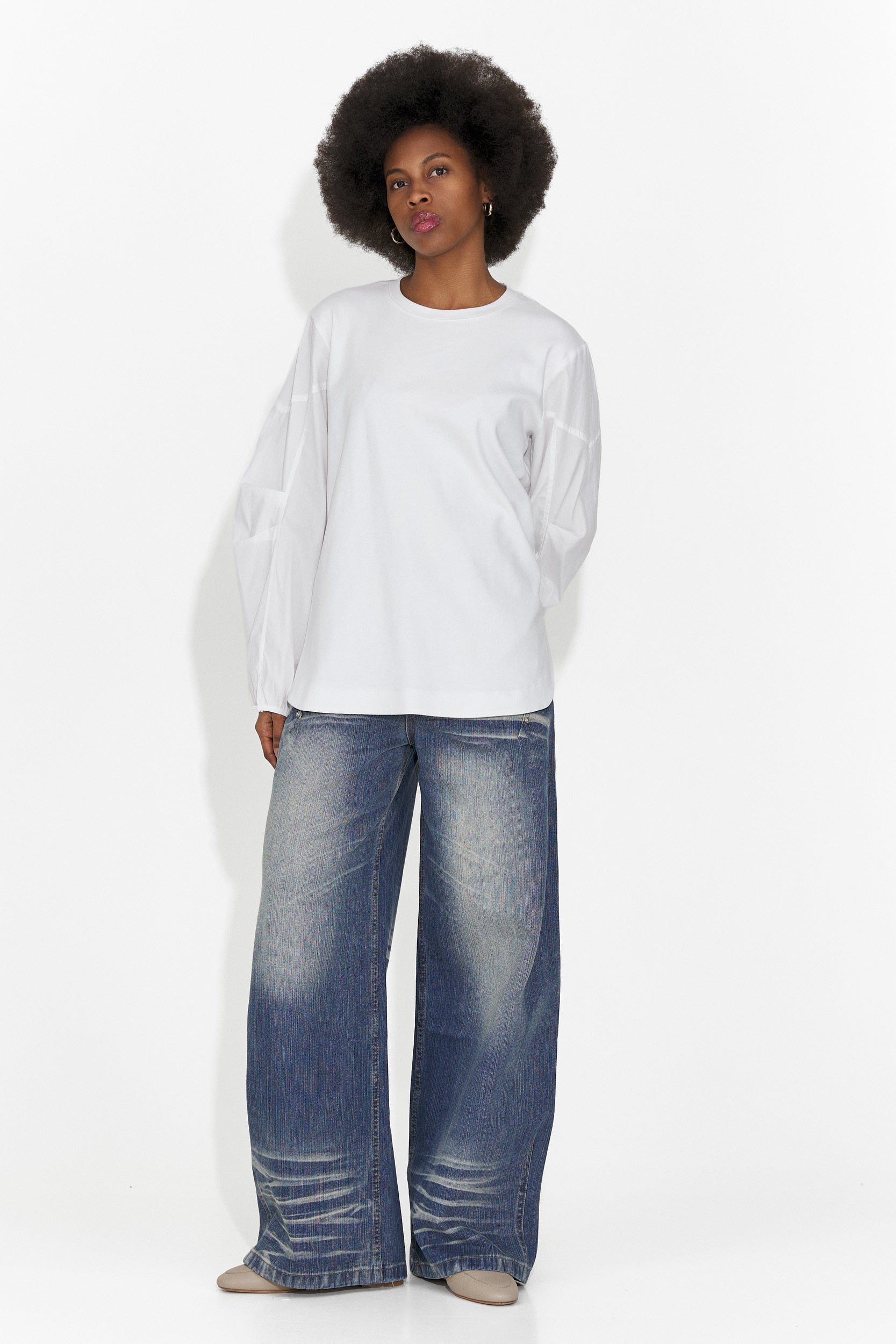 Nieformalne niebieskie jeansy dla kobiet Aretha Bogas