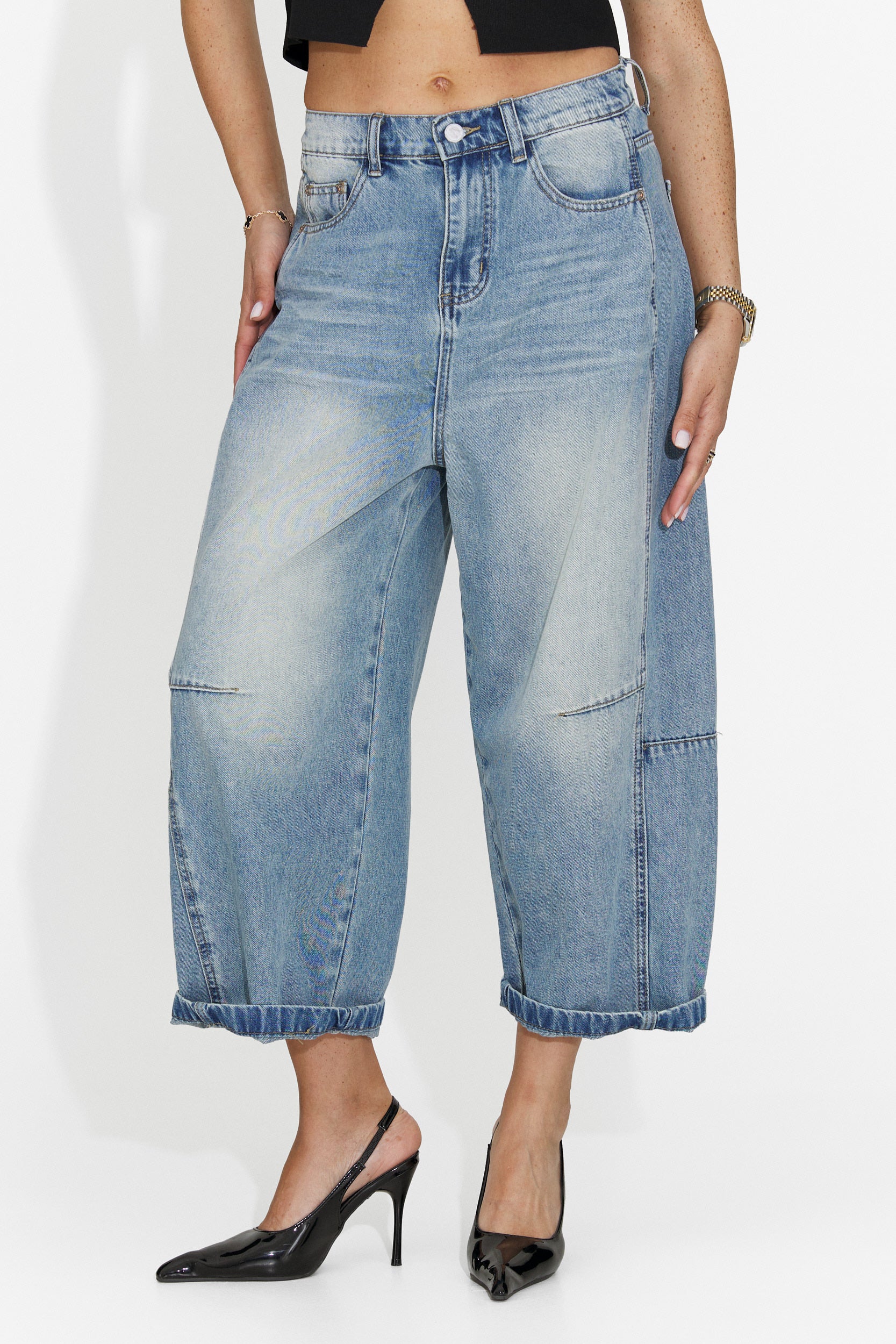 Blugi dama casual albastri Felipa Bogas