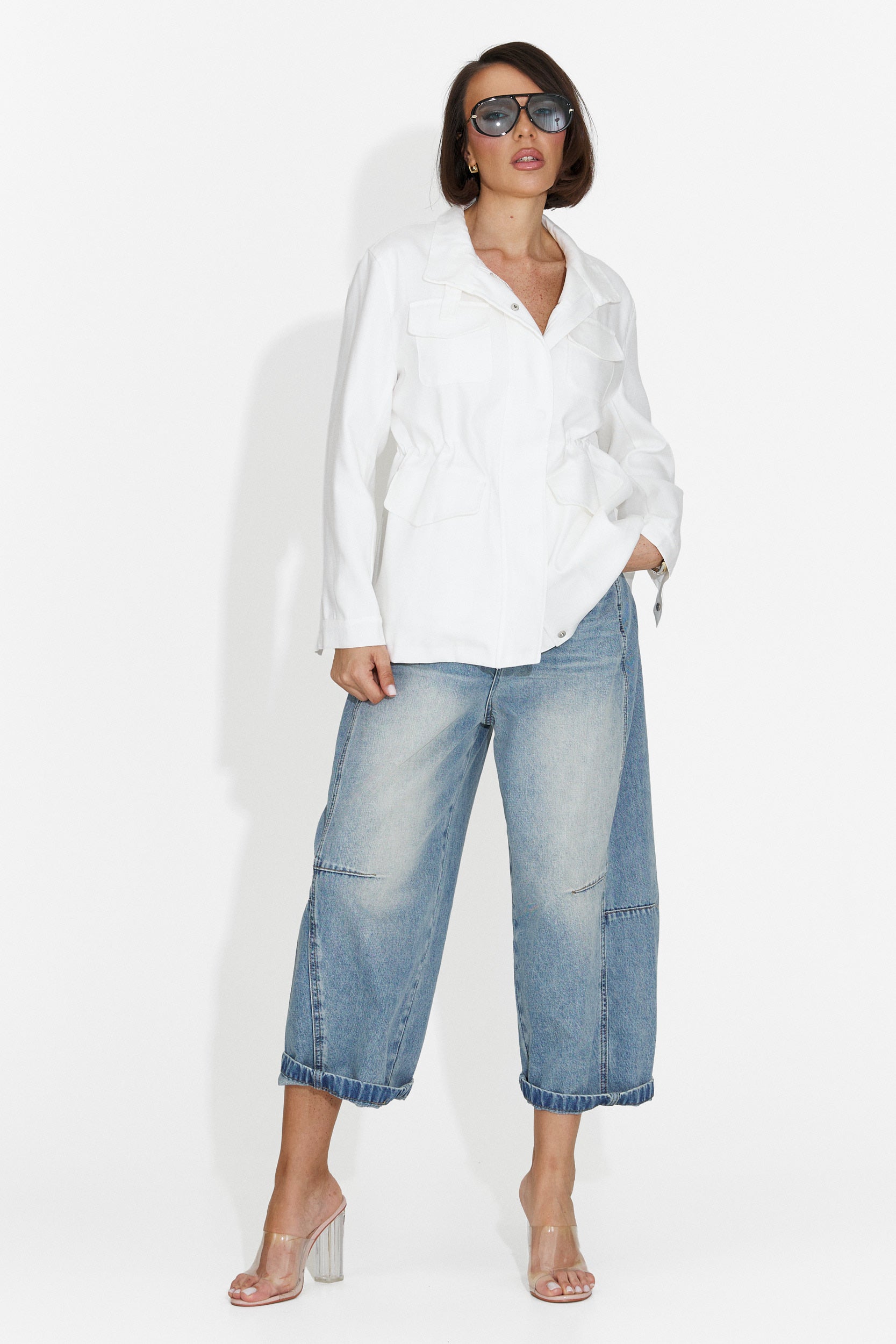 Blugi dama casual albastri Felipa Bogas