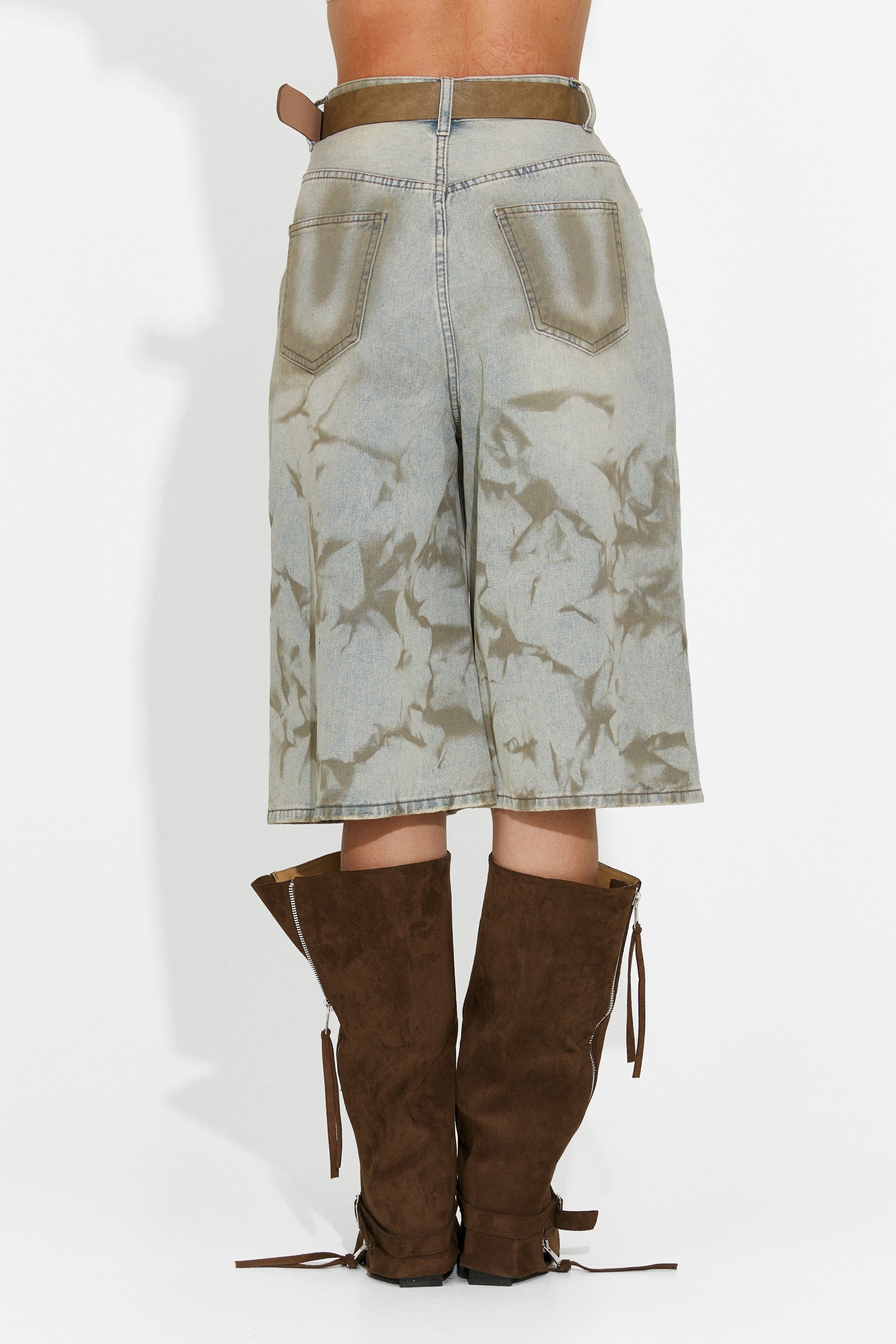 Jeansy damskie casual khaki Bristy Bogas
