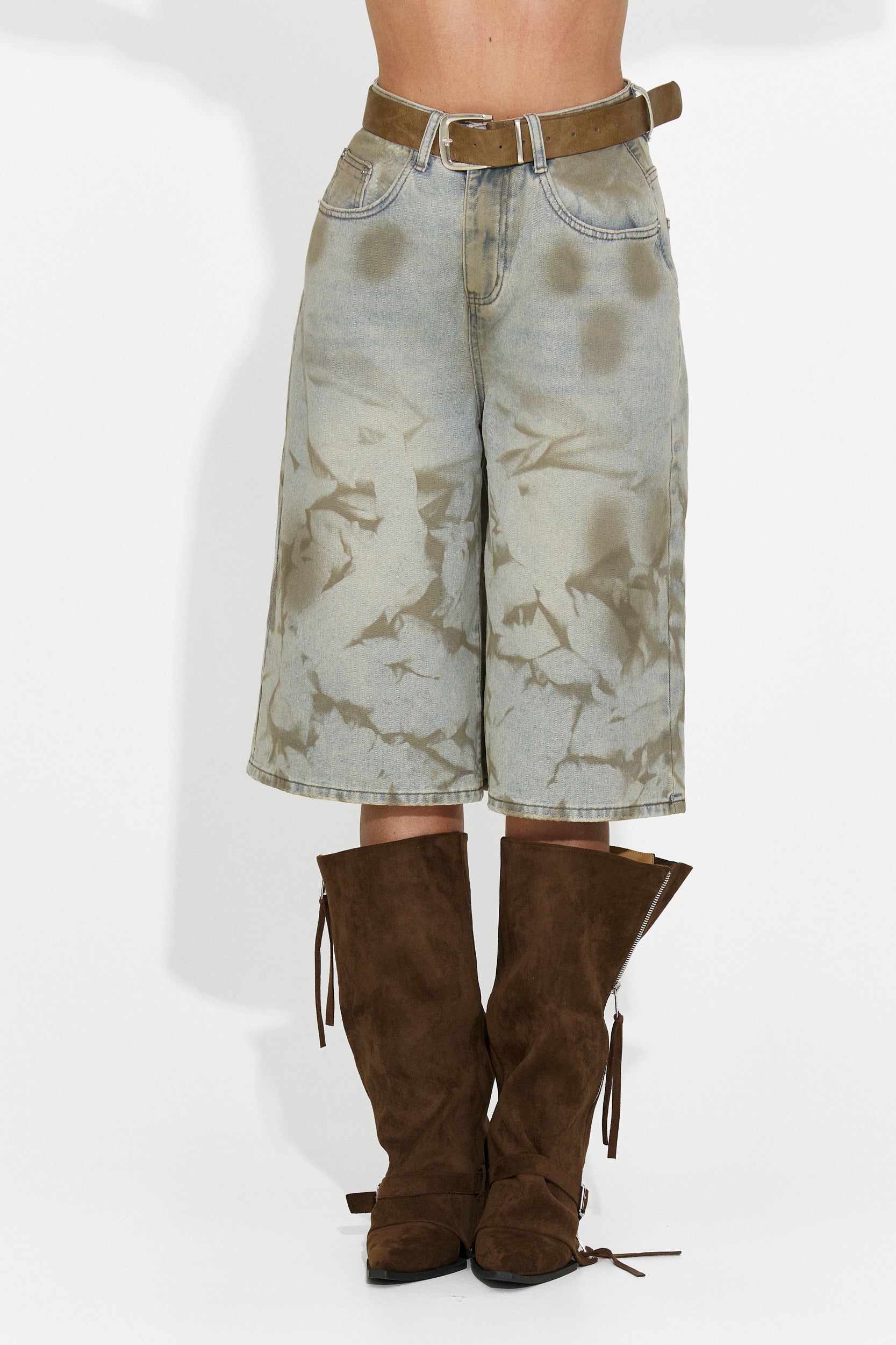 Jeansy damskie casual khaki Bristy Bogas