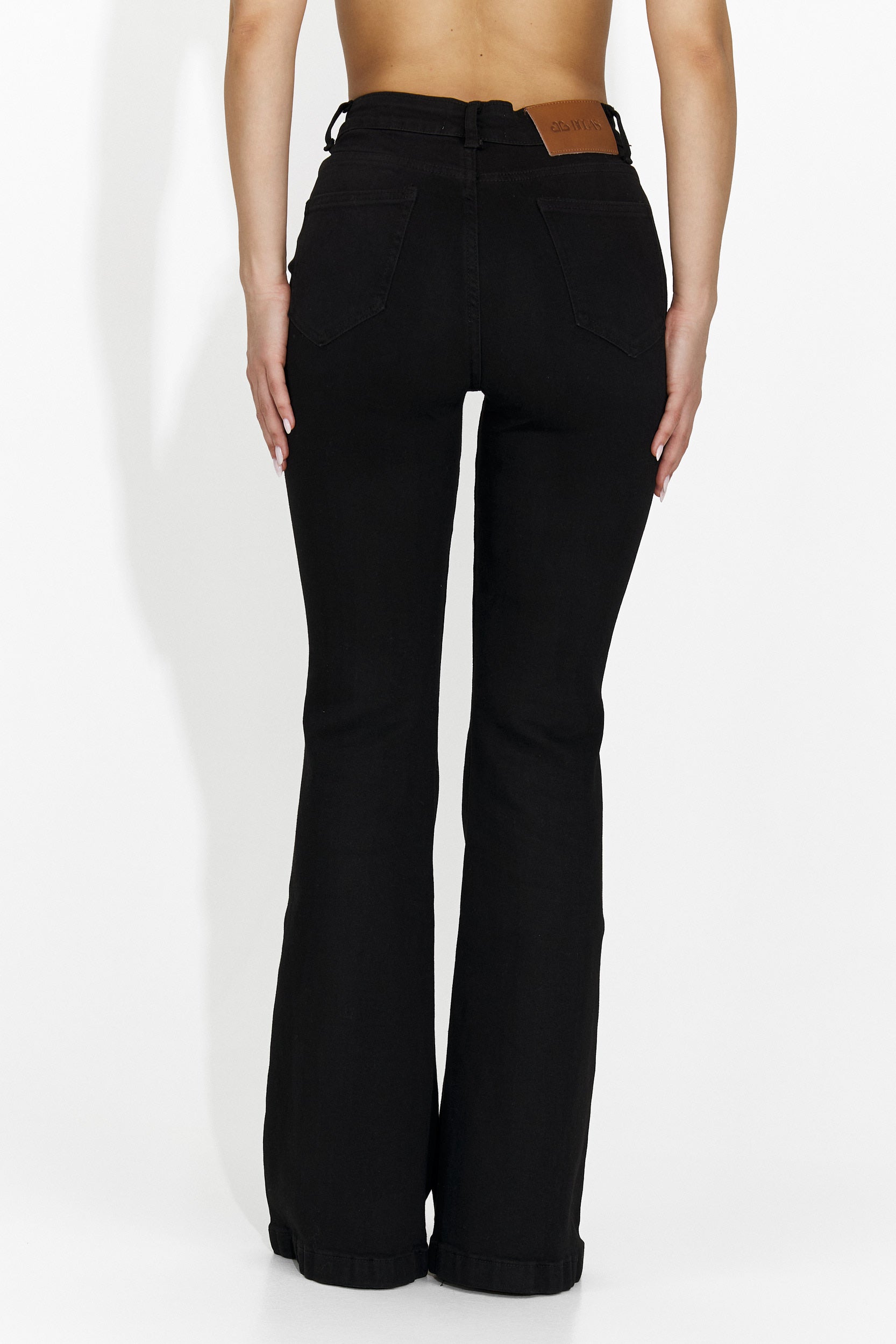 Casualne Czarne Damskie Jeansy Patriki Bogas