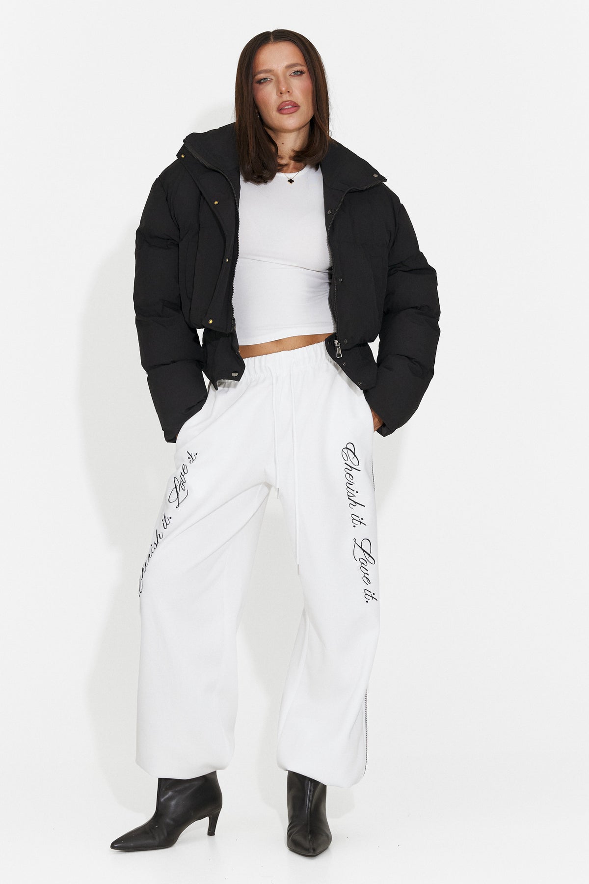Bluza casual alba Jydaora Bogas