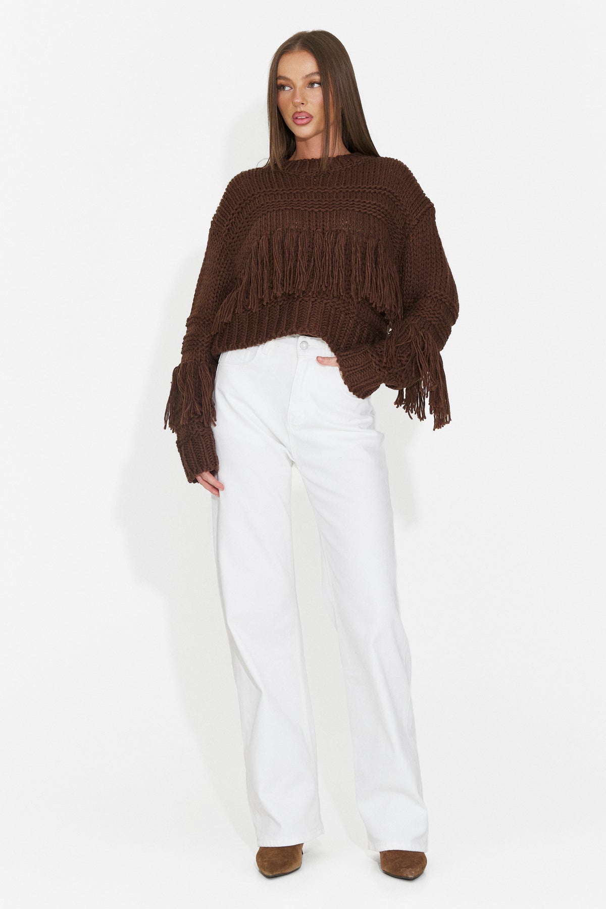 Bluza casual maro Doleavia Bogas