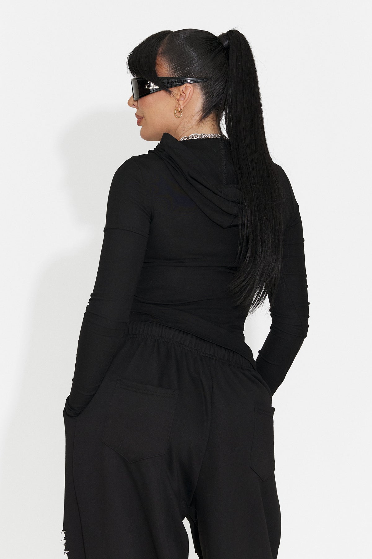 Bluza casual neagra Pranolaira Bogas