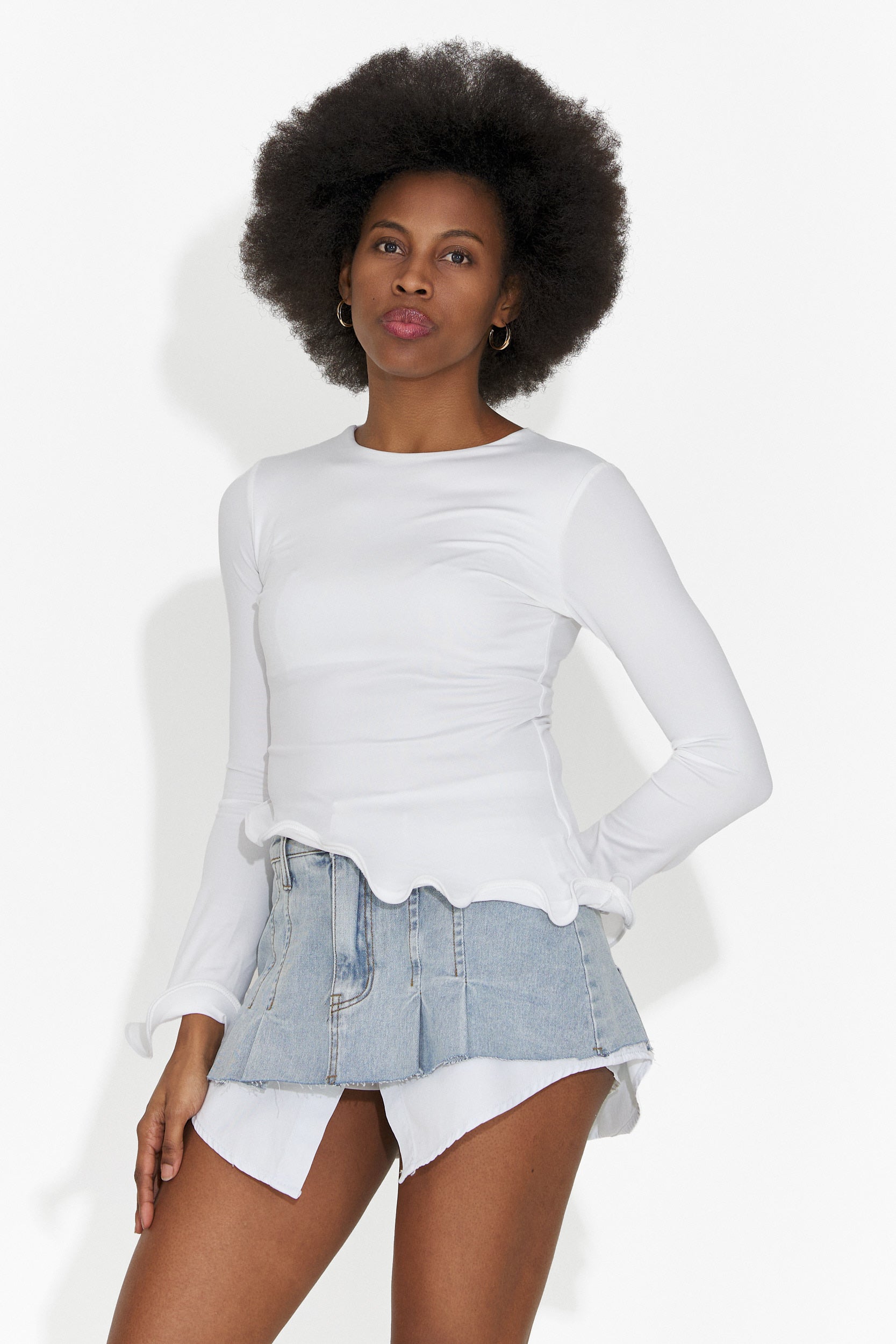 Codzienna Biała Bluzka Damska Enisea Bogas