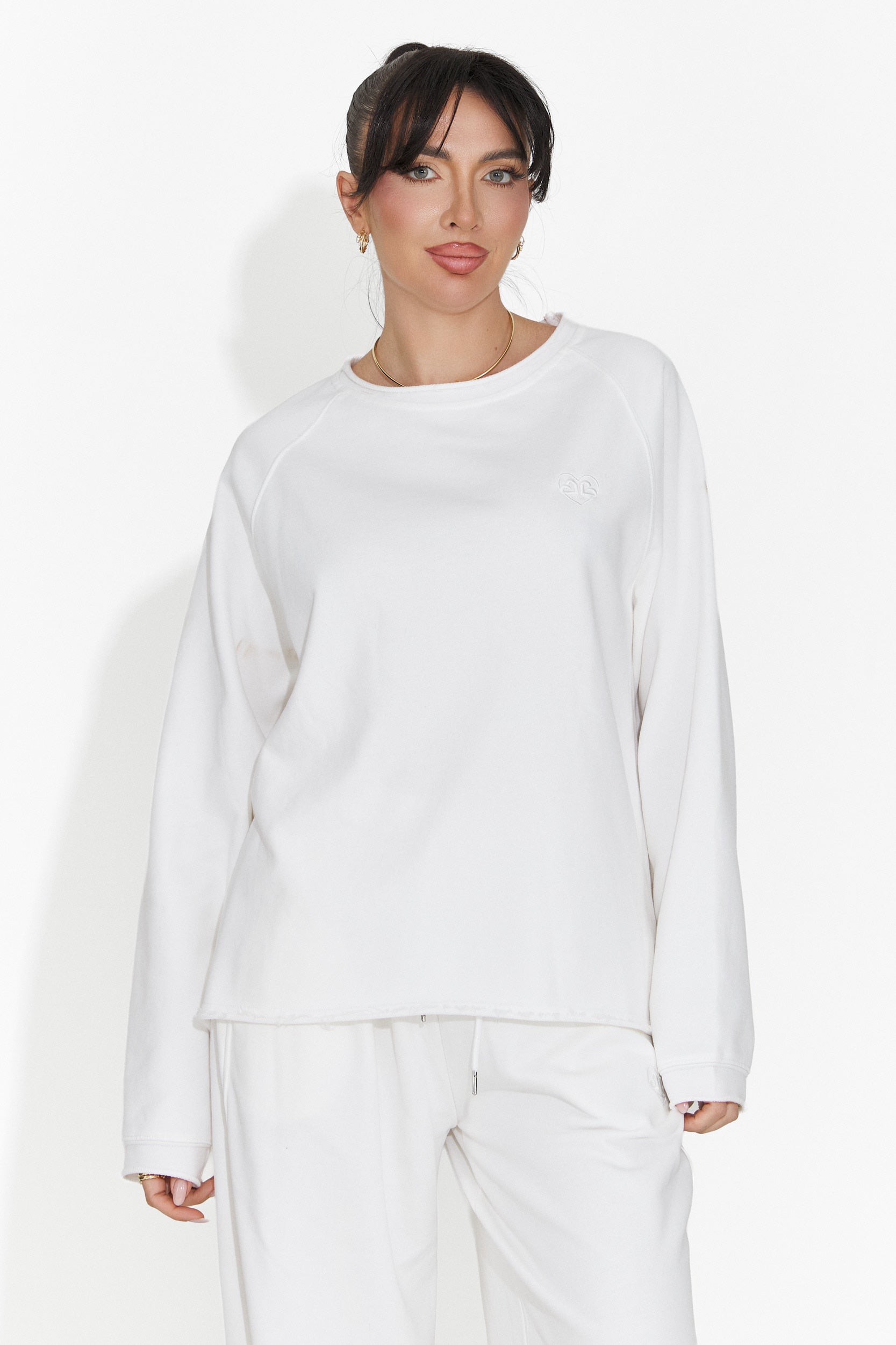 Kasualna Biała Bluzka Damska Kapia Bogas