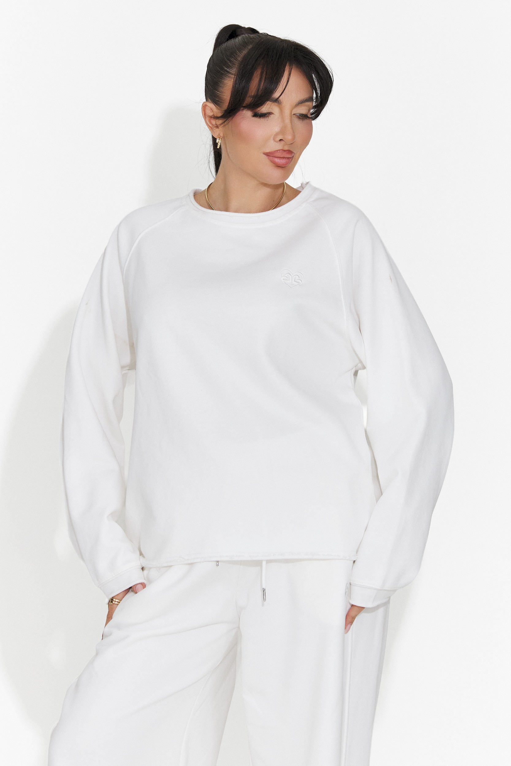 Kasualna Biała Bluzka Damska Kapia Bogas