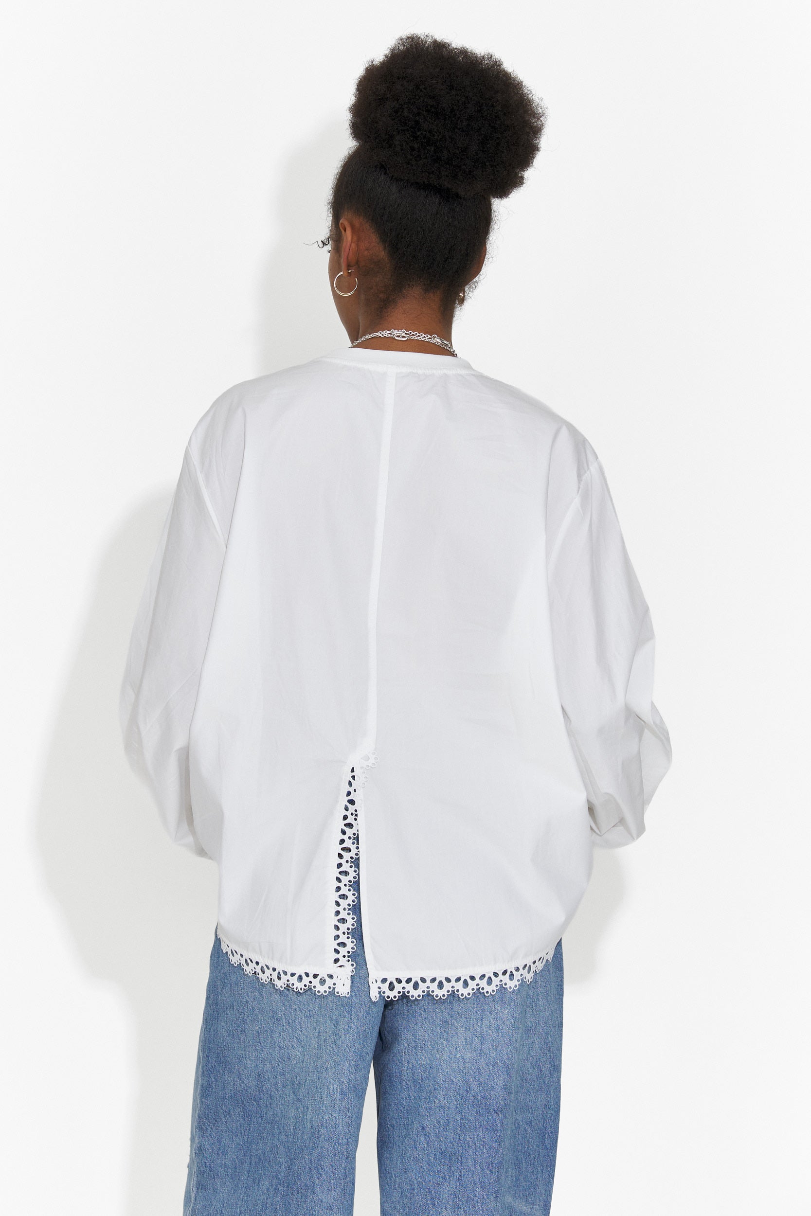 Casualna Biała Bluzka Damska Sheiva Bogas