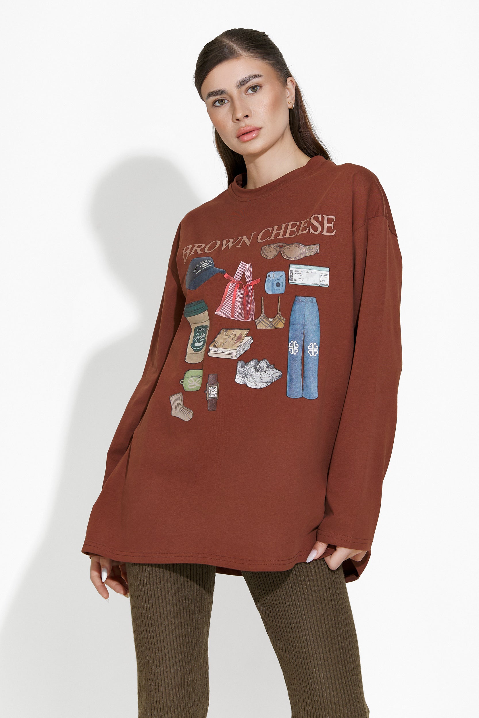 Kurtka damska casual w kolorze brązowym Eryn Bogas