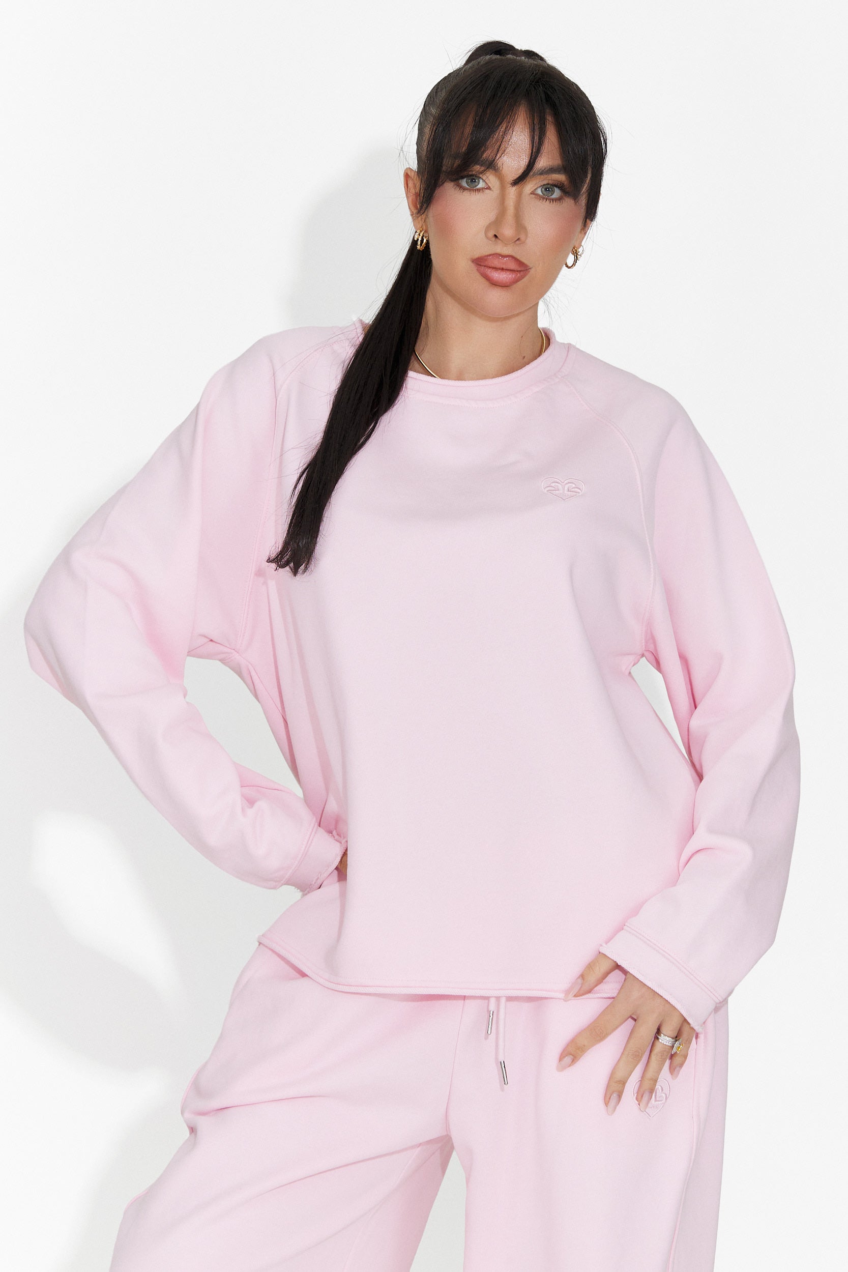 Luźna różowa bluzka damska Kapia Bogas