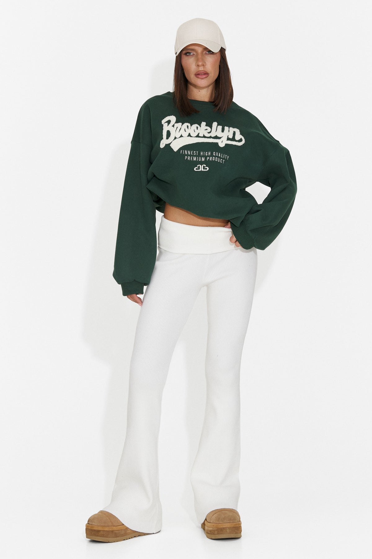 Bluza verde Leroialia Bogas
