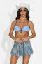 Codzienny niebieski bustier dla kobiet Marex Bogas