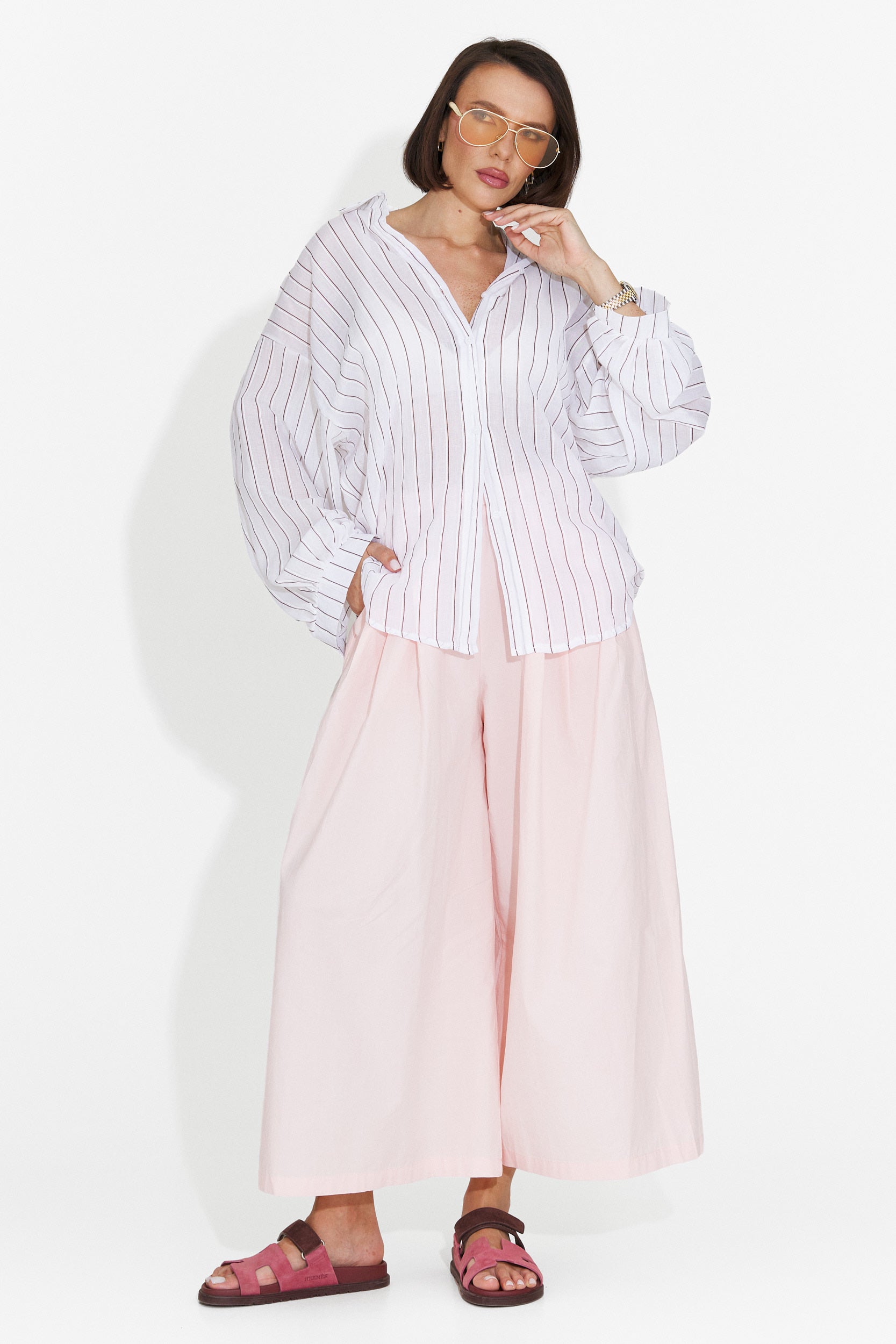 Camasa dama casual alba Fenday Bogas