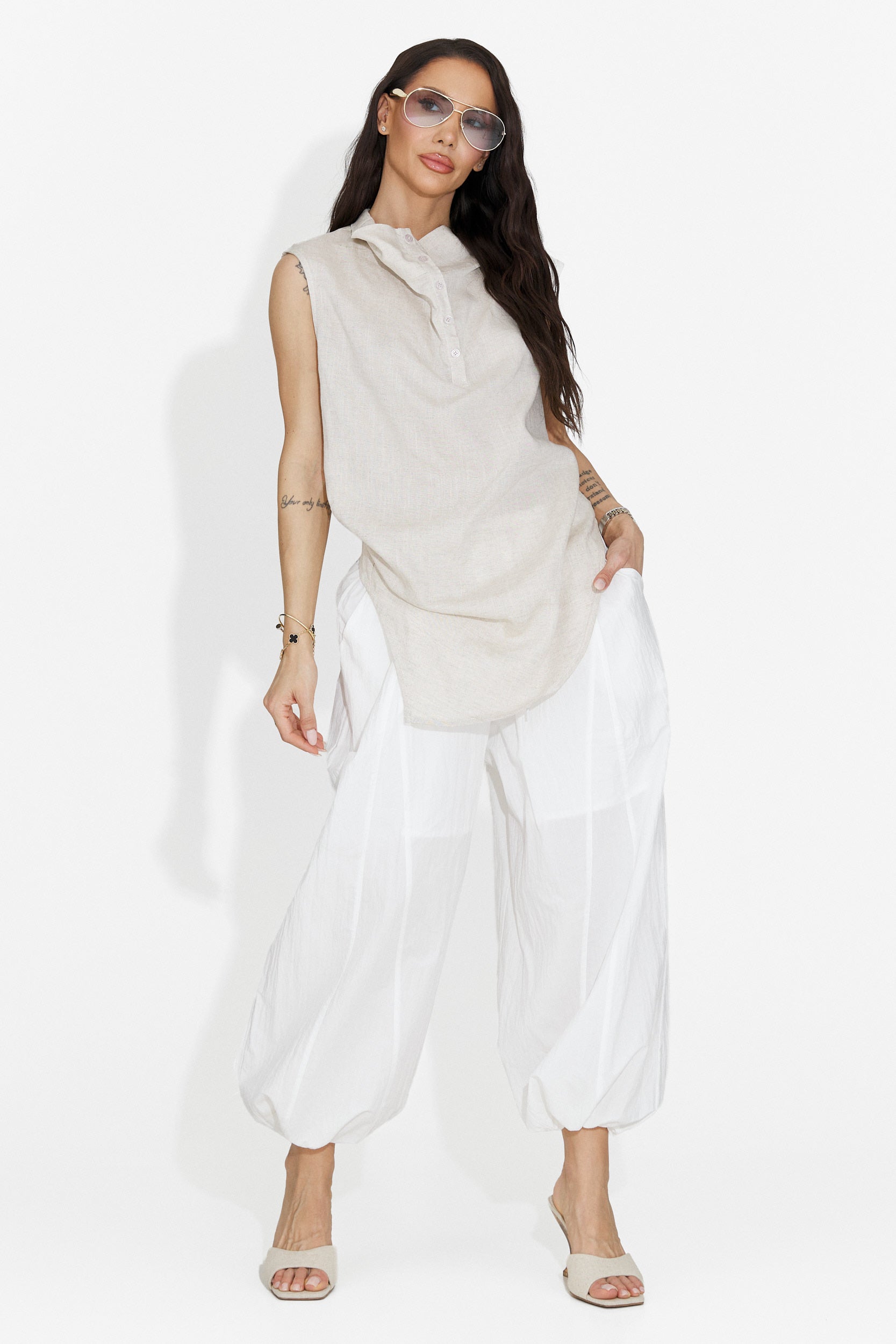 Camasa dama casual bej Notario Bogas