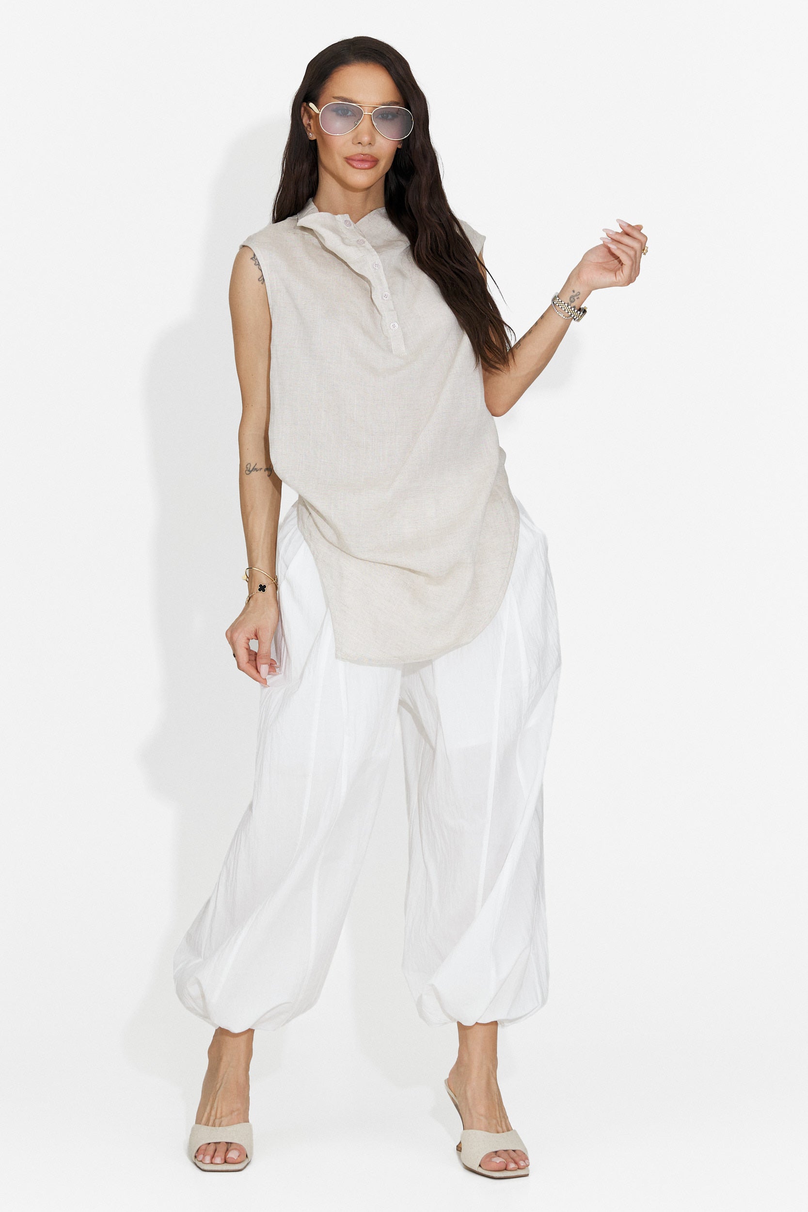 Camasa dama casual bej Notario Bogas