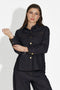 Granatowa, codzienna koszula dla kobiet Melena Bogas