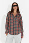 Koszula Damska w Kolorze Bordowym Bogas Import Casual