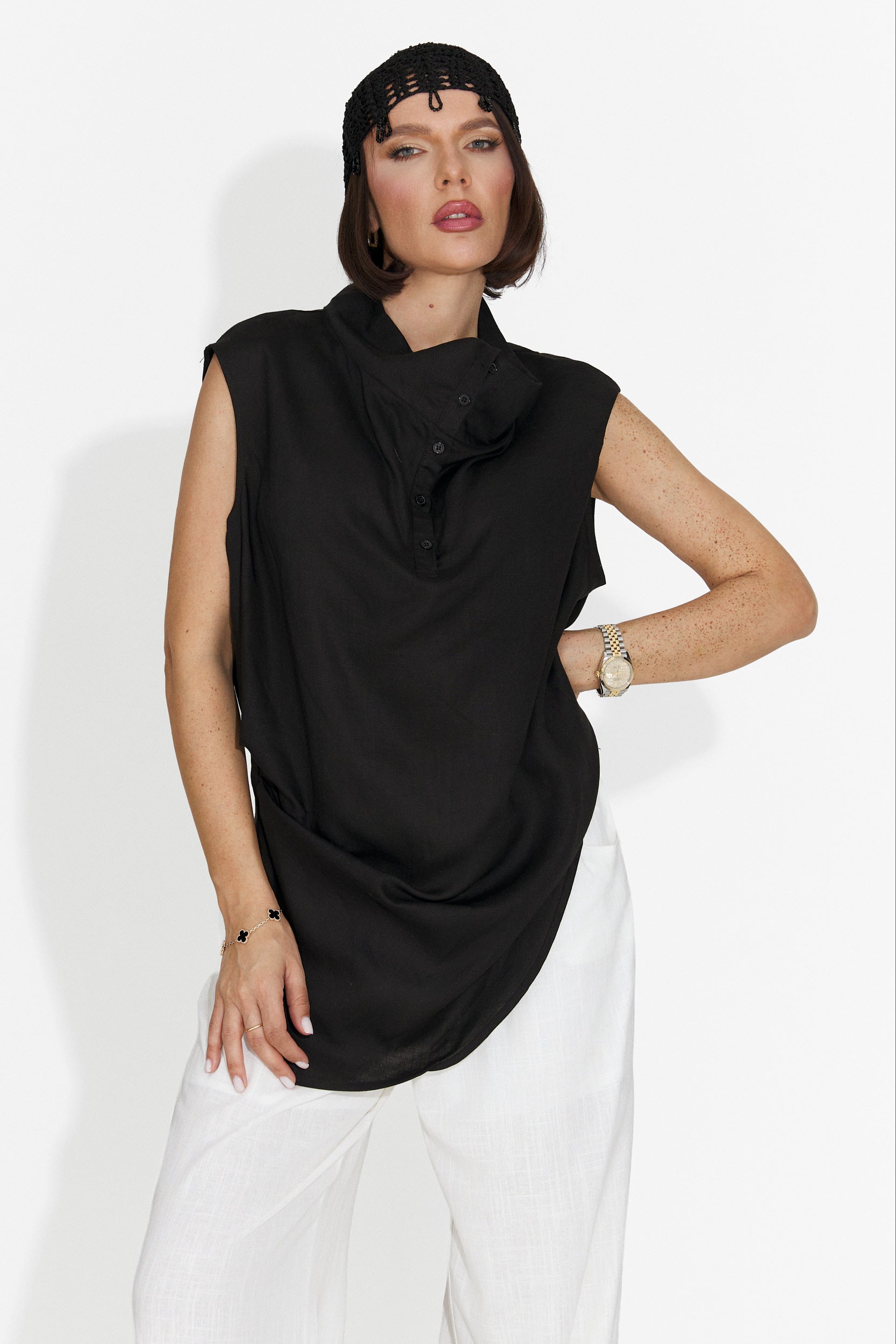 Camasa dama casual neagra Notario Bogas