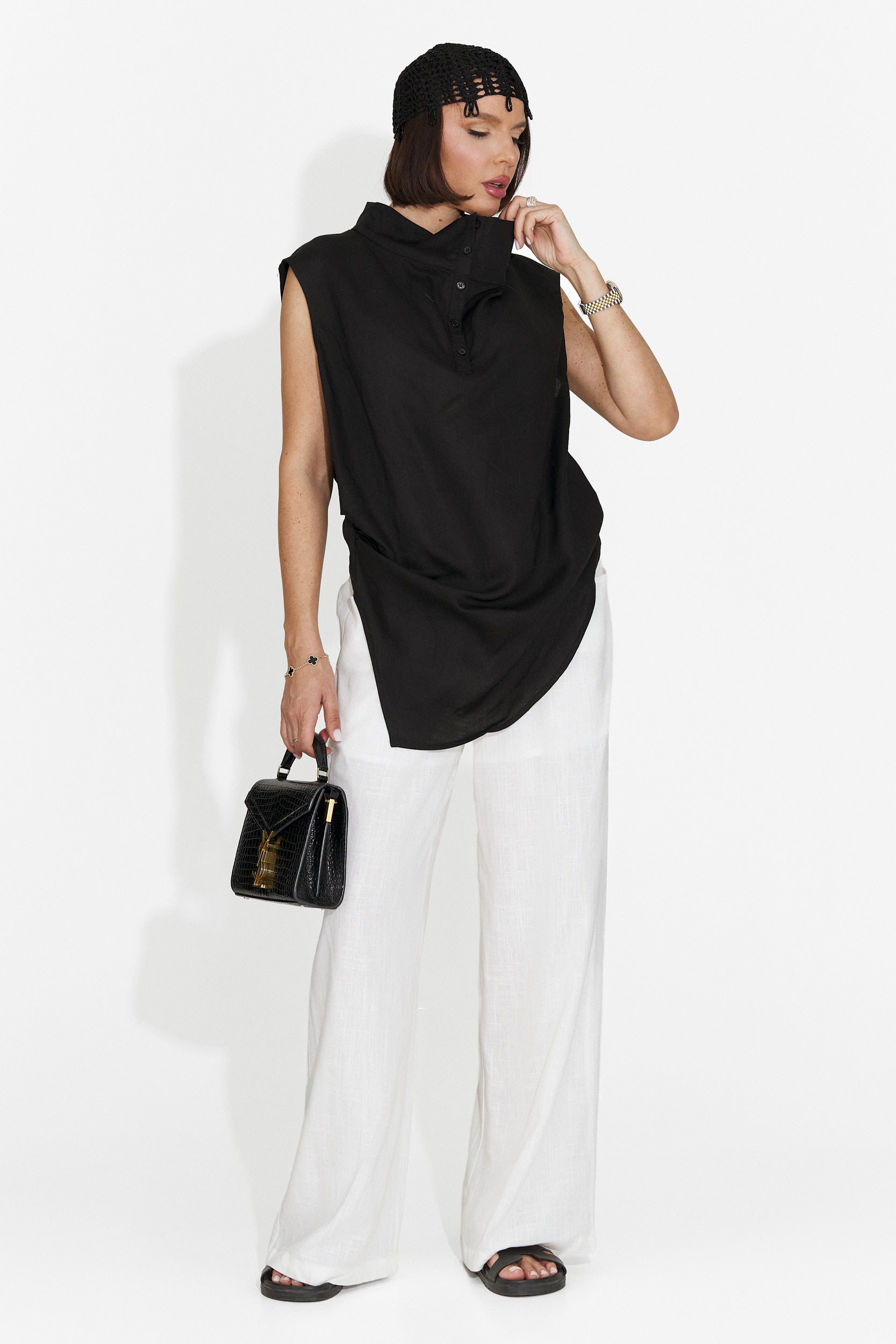 Camasa dama casual neagra Notario Bogas