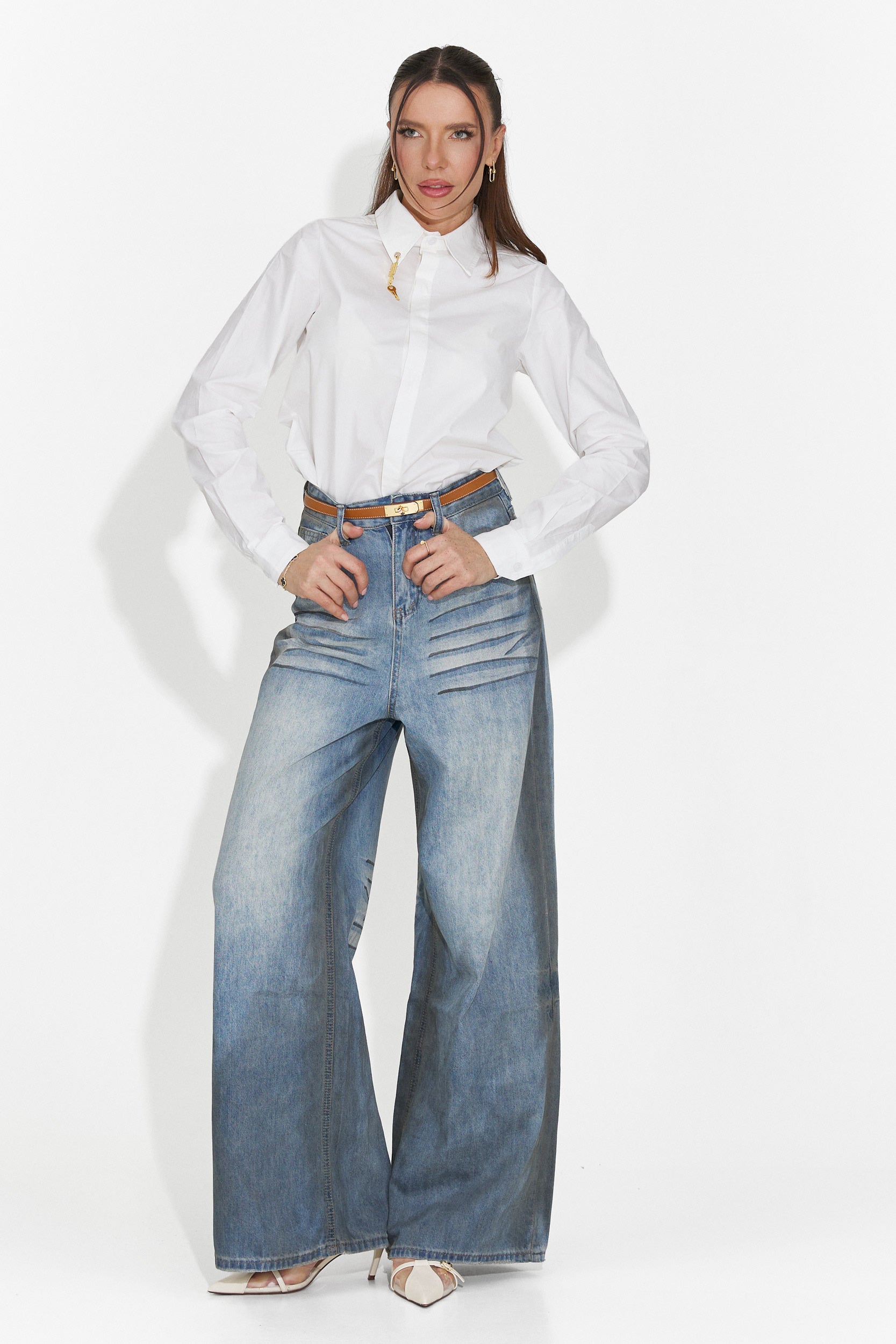 Elegancka biała bluzka damska Jetie Bogas