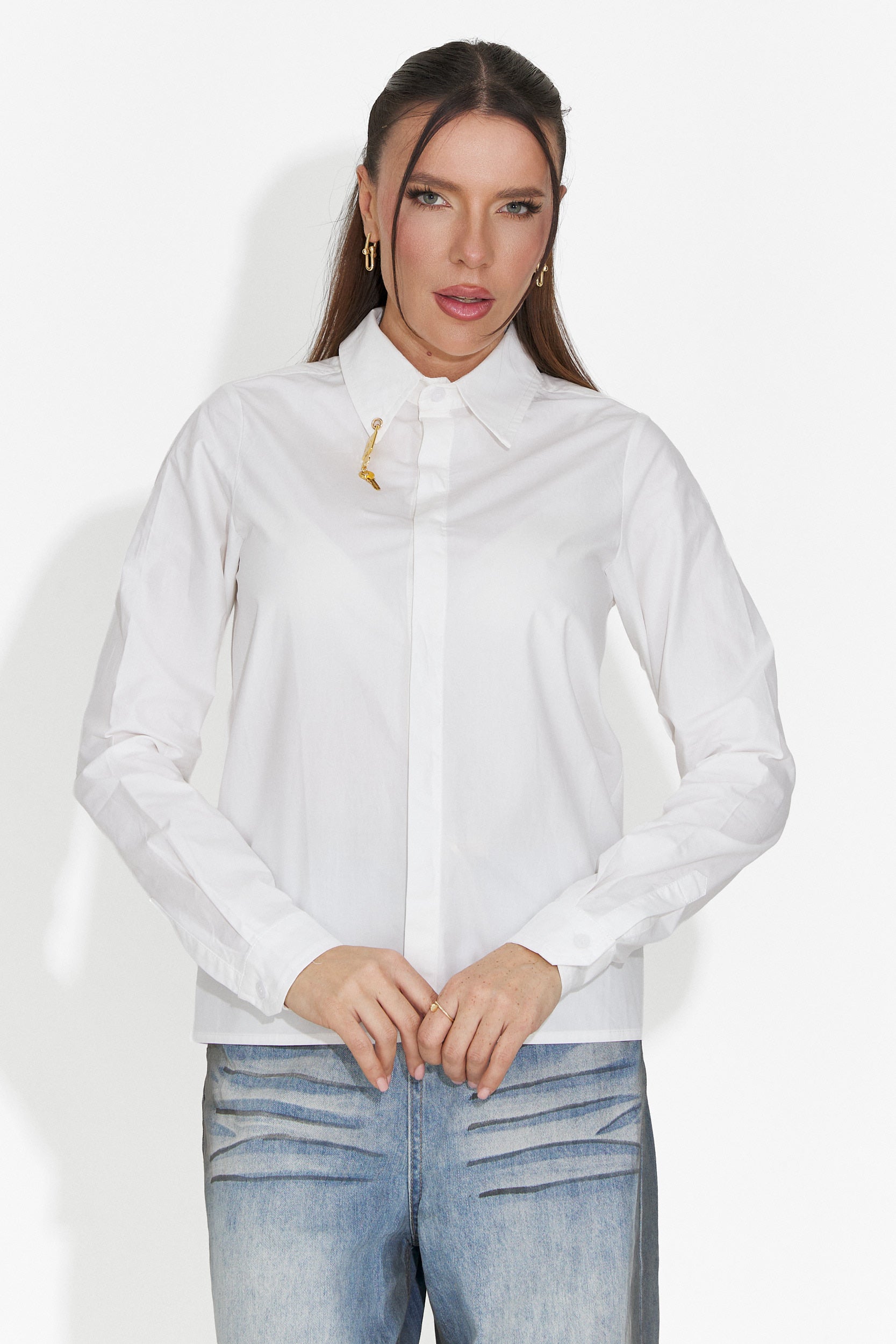 Elegancka biała bluzka damska Jetie Bogas