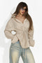 Elegancka beżowa bluzka damska Alesya Bogas