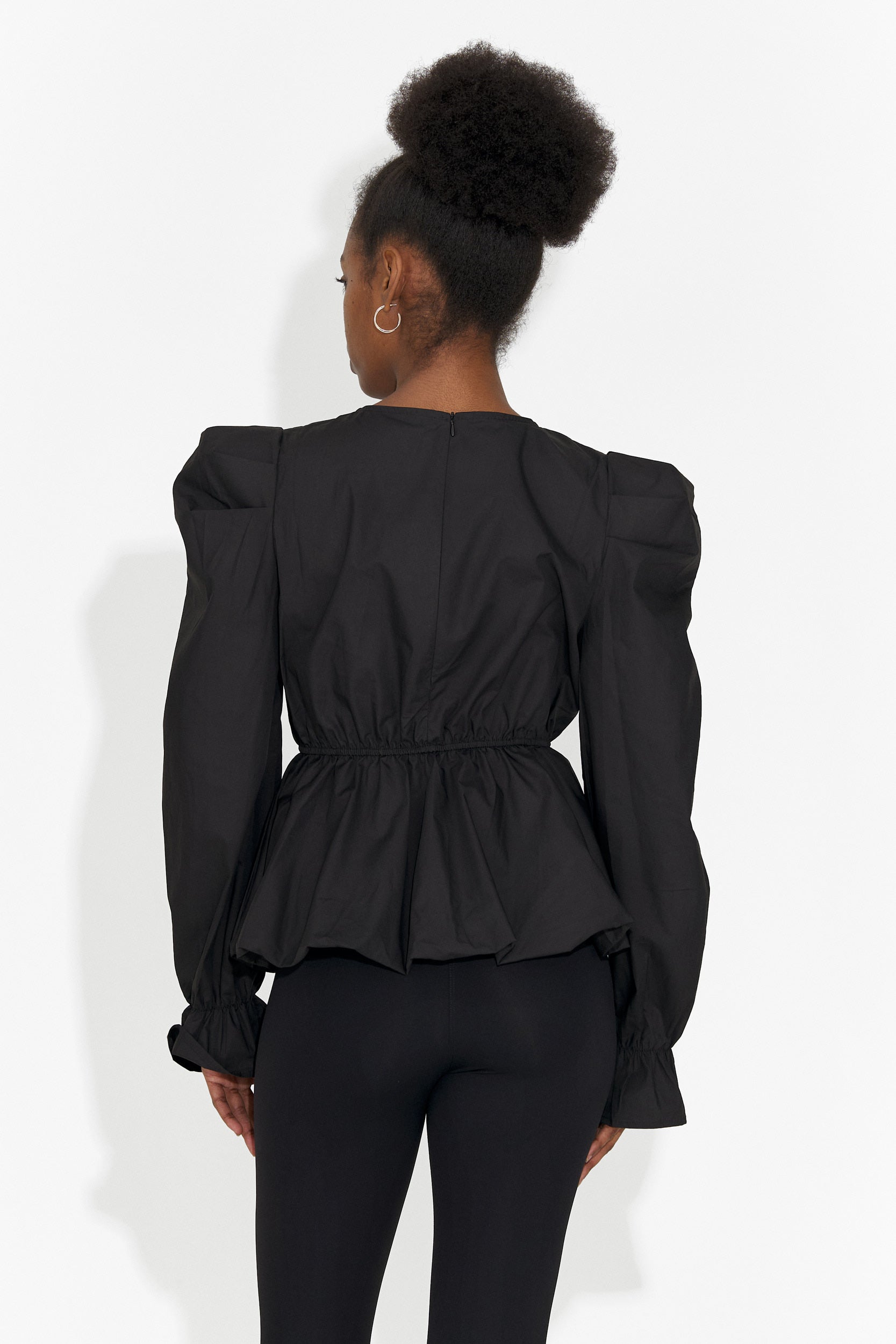 Elegancka Czarna Bluzka Damska Lindalia Bogas