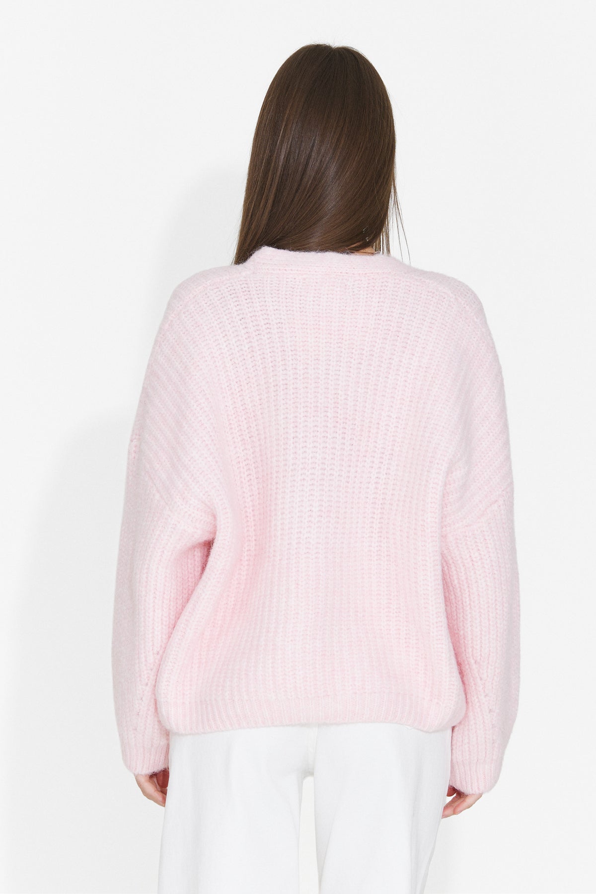 Cardigan casual roz Dyroliara Bogas