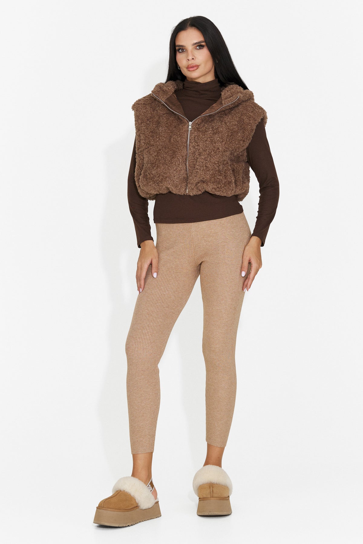 Colanti casual maro Cranora Bogas