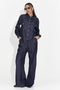 Granatowy, codzienny garnitur damski Zunaira Bogas