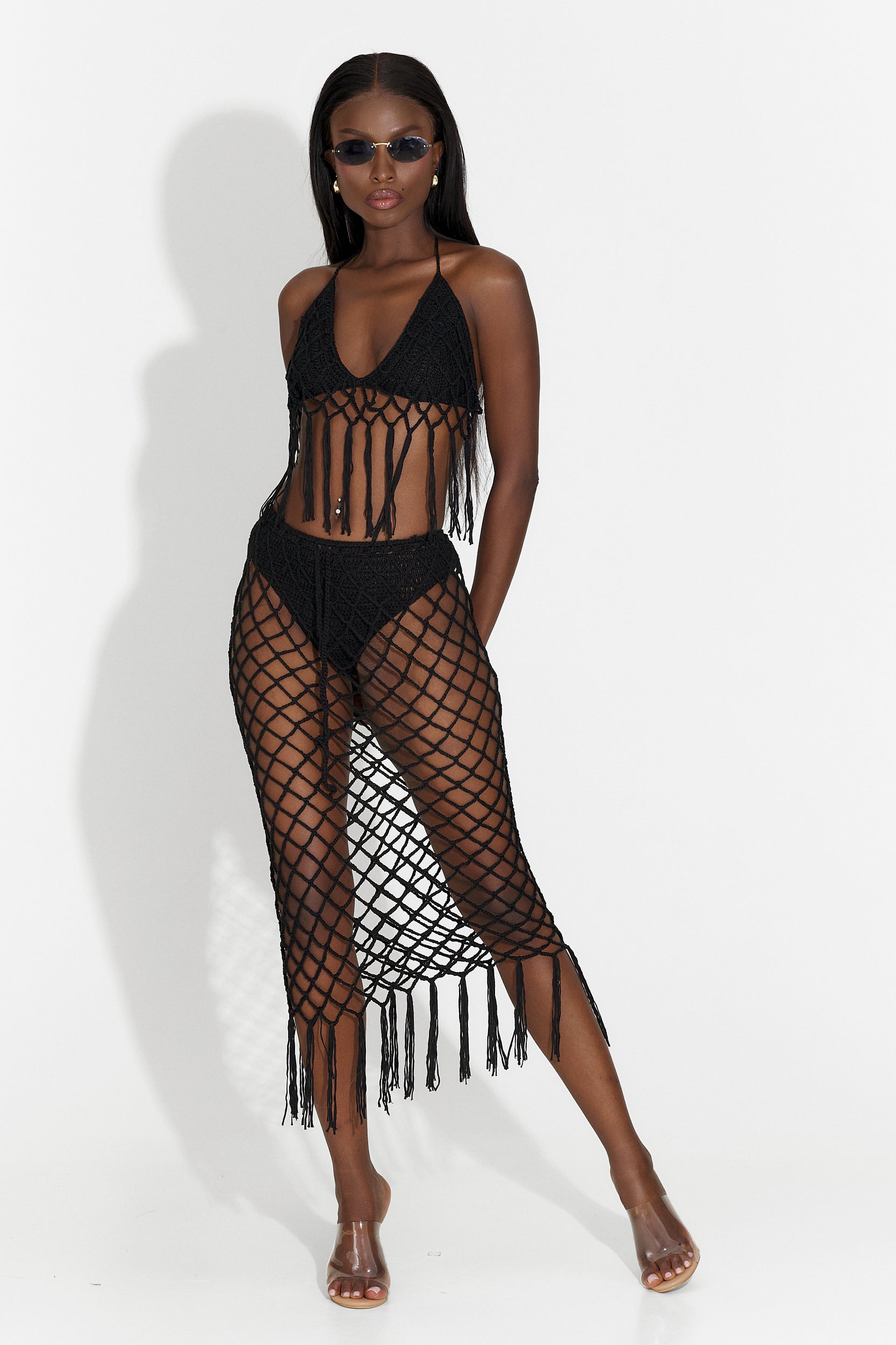 Casual czarny damski komplet Daleyza Bogas