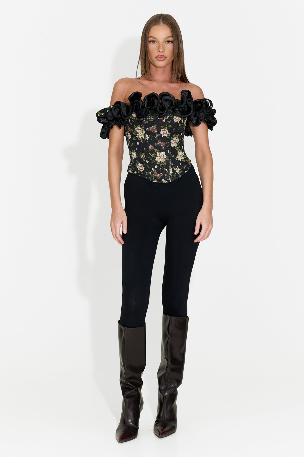 Corset dama elegant negru Dimona Bogas