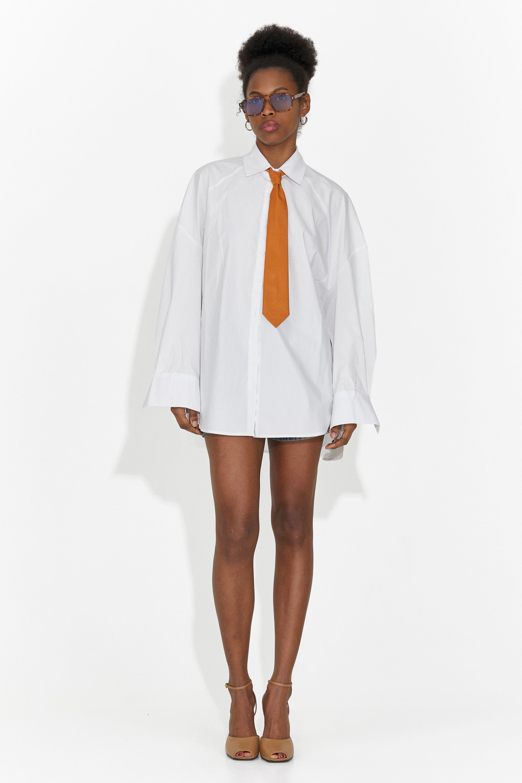 Czerwony krawat damski Sindia Bogas z cegły