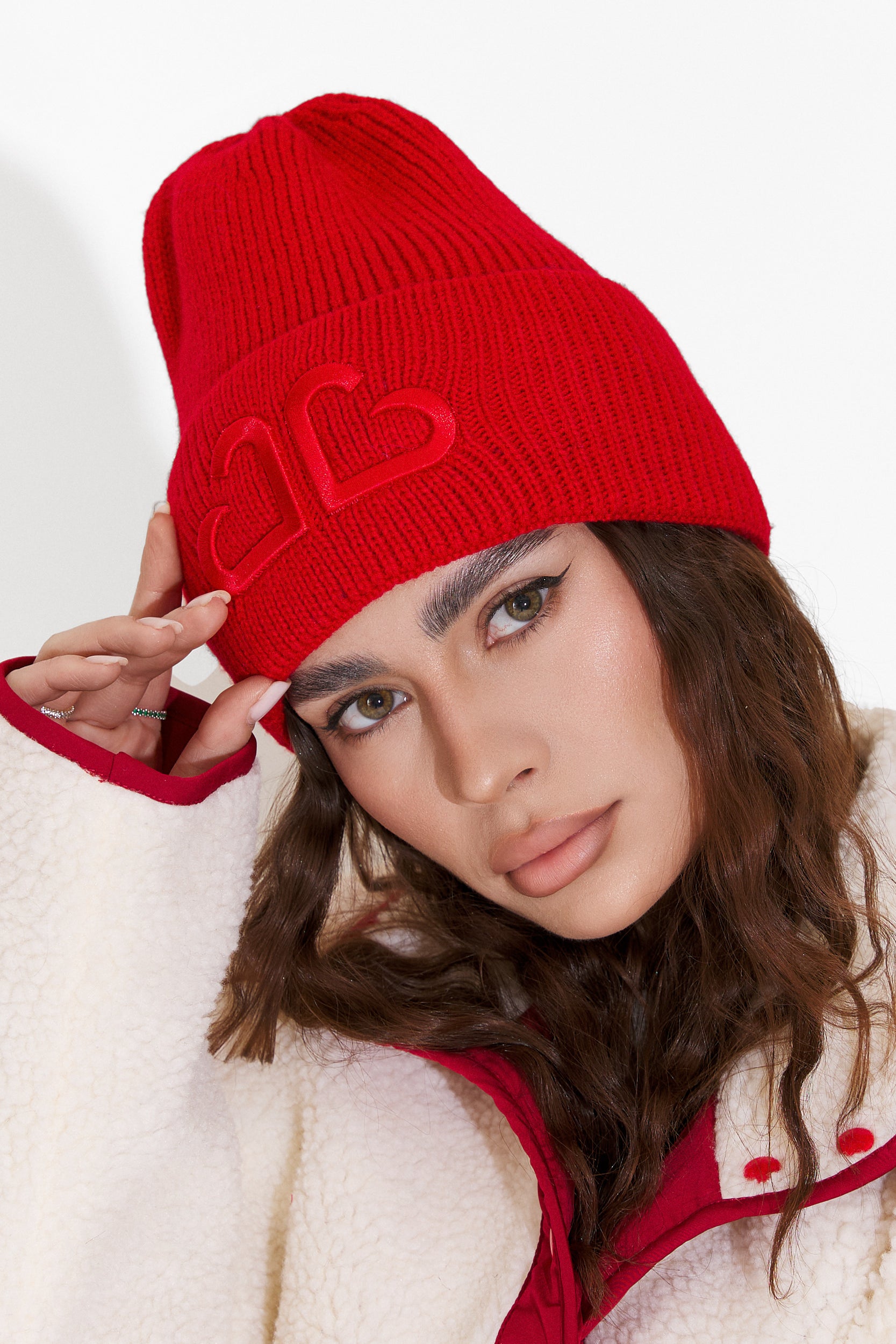 Czerwona, codzienna sukienka dla kobiet marki Tausia Bogas