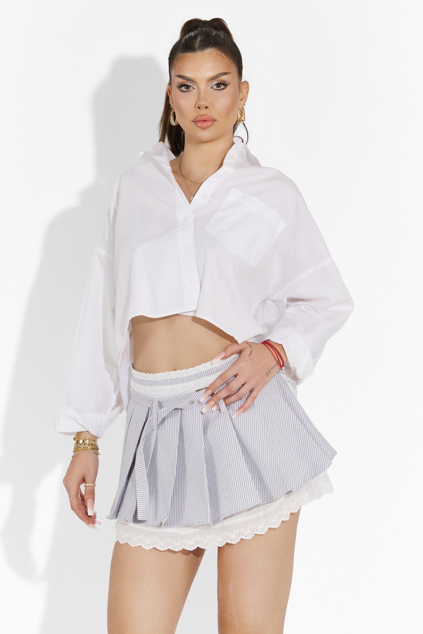 Czarna casualowa spódnica damska Boat Bogas