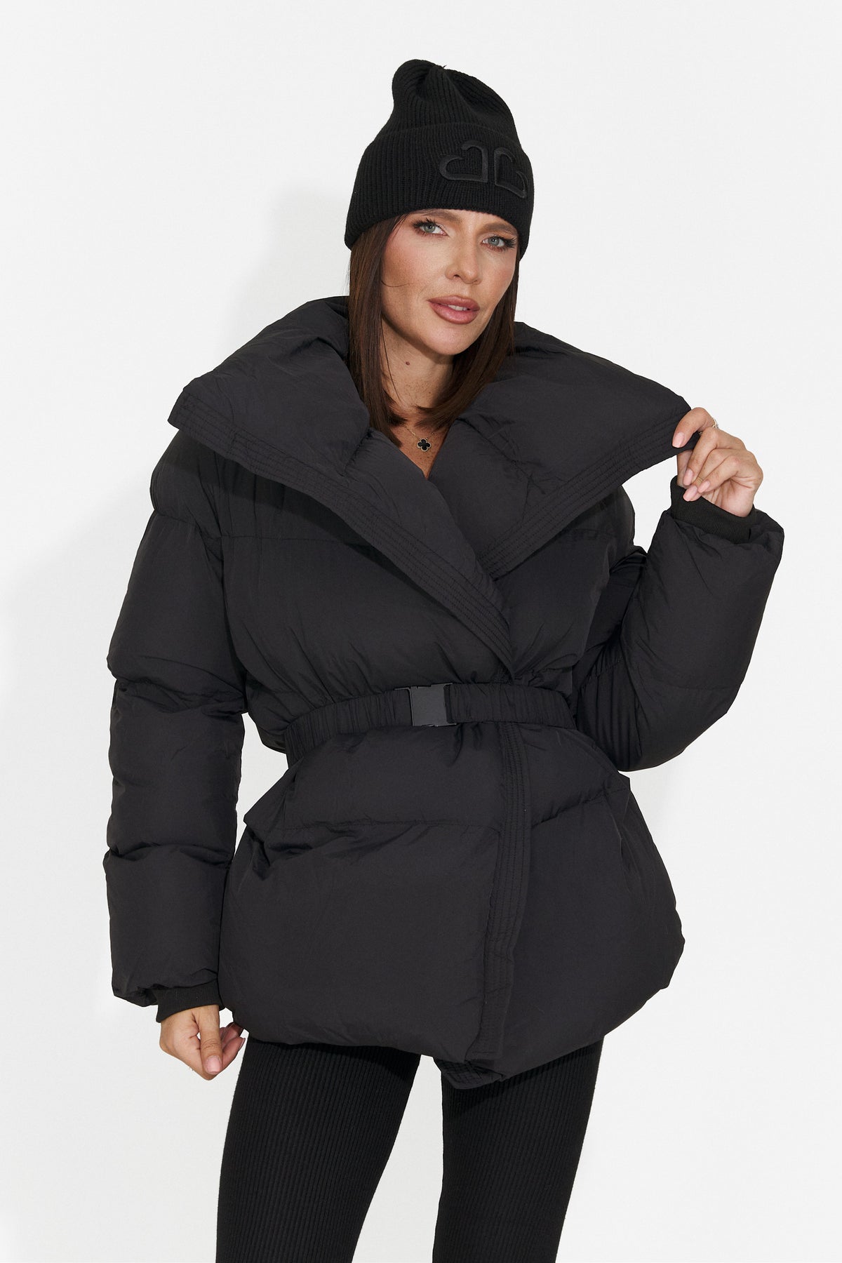 Geaca casual neagra Ranoueria Bogas