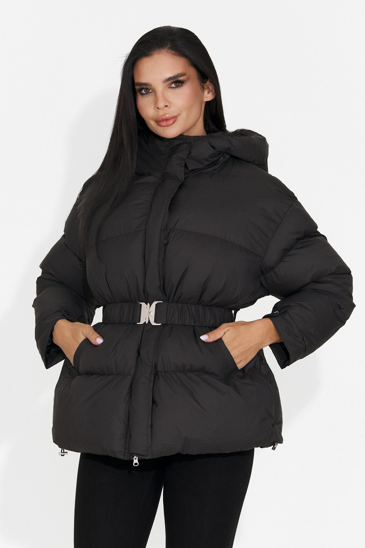 Geaca casual neagra Soloveyeria Bogas