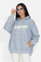 Hanorac casual bleu Valotdiva Bogas