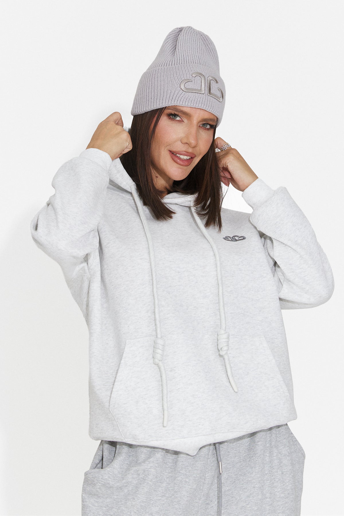 Hanorac casual gri Ciratonia Bogas