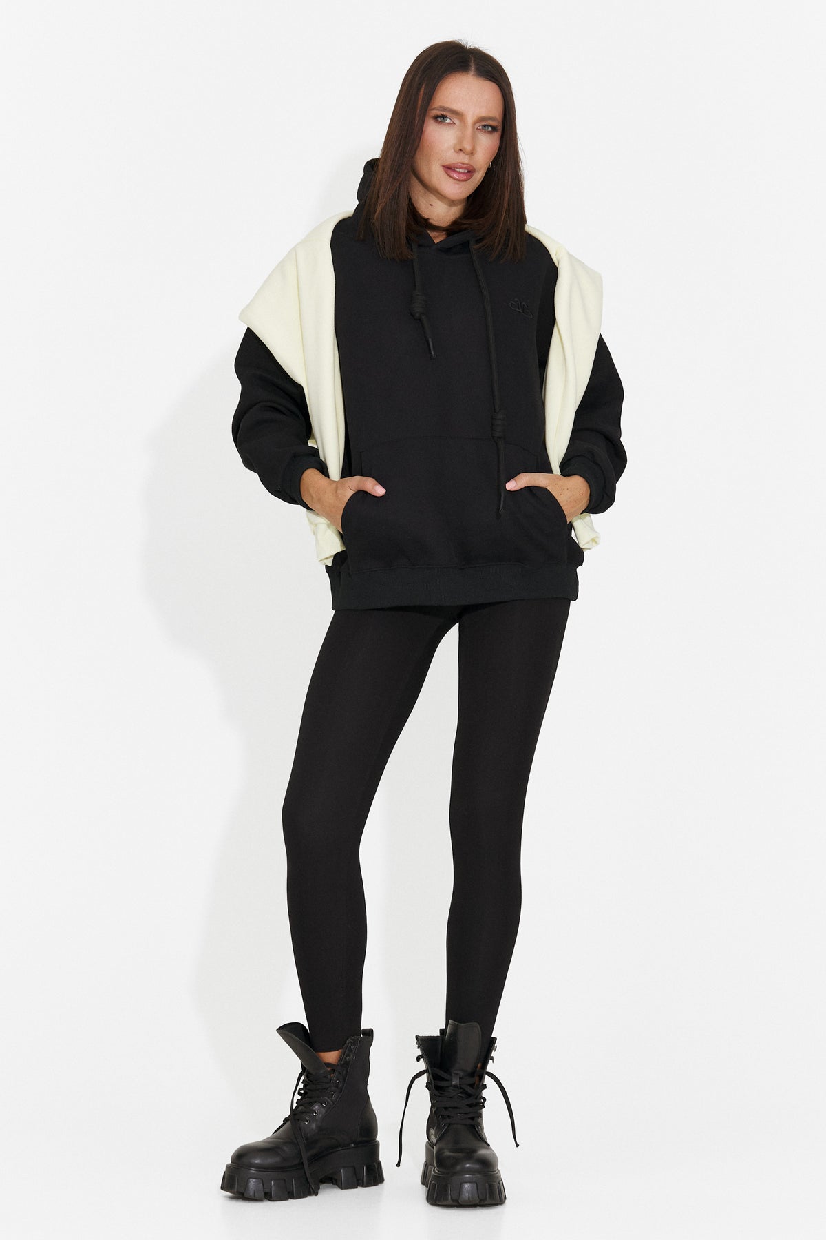 Hanorac casual negru Ciratonia Bogas