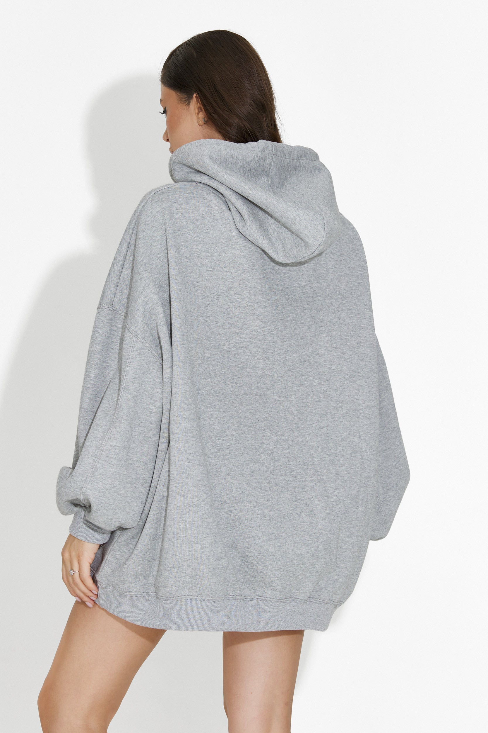 Noblesa Bogas Szara Damska Bluza z Kapturem na Co Dzień