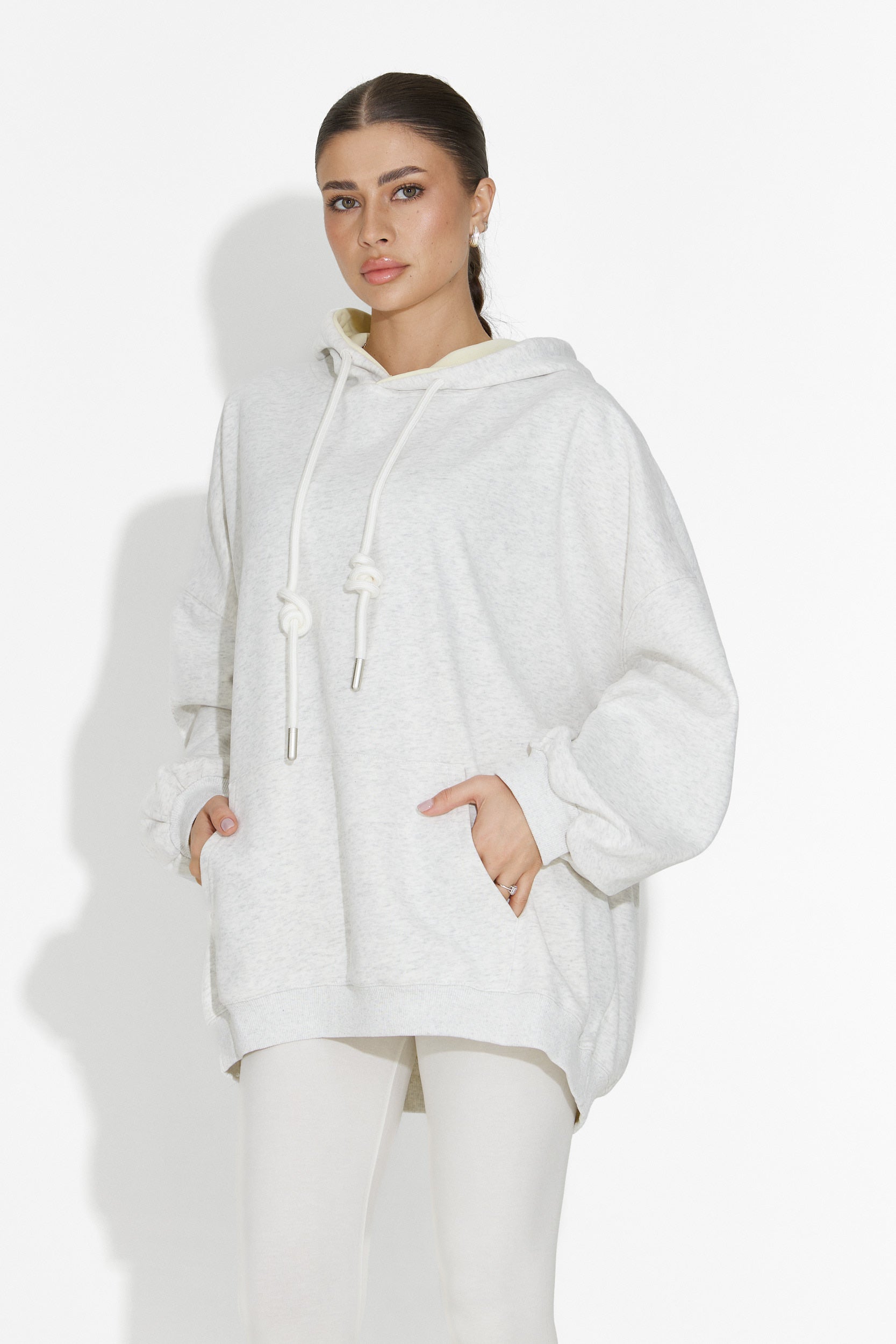 Noblesa Bogas Sweter z Kapturem dla Pań w Kolorze Szarym