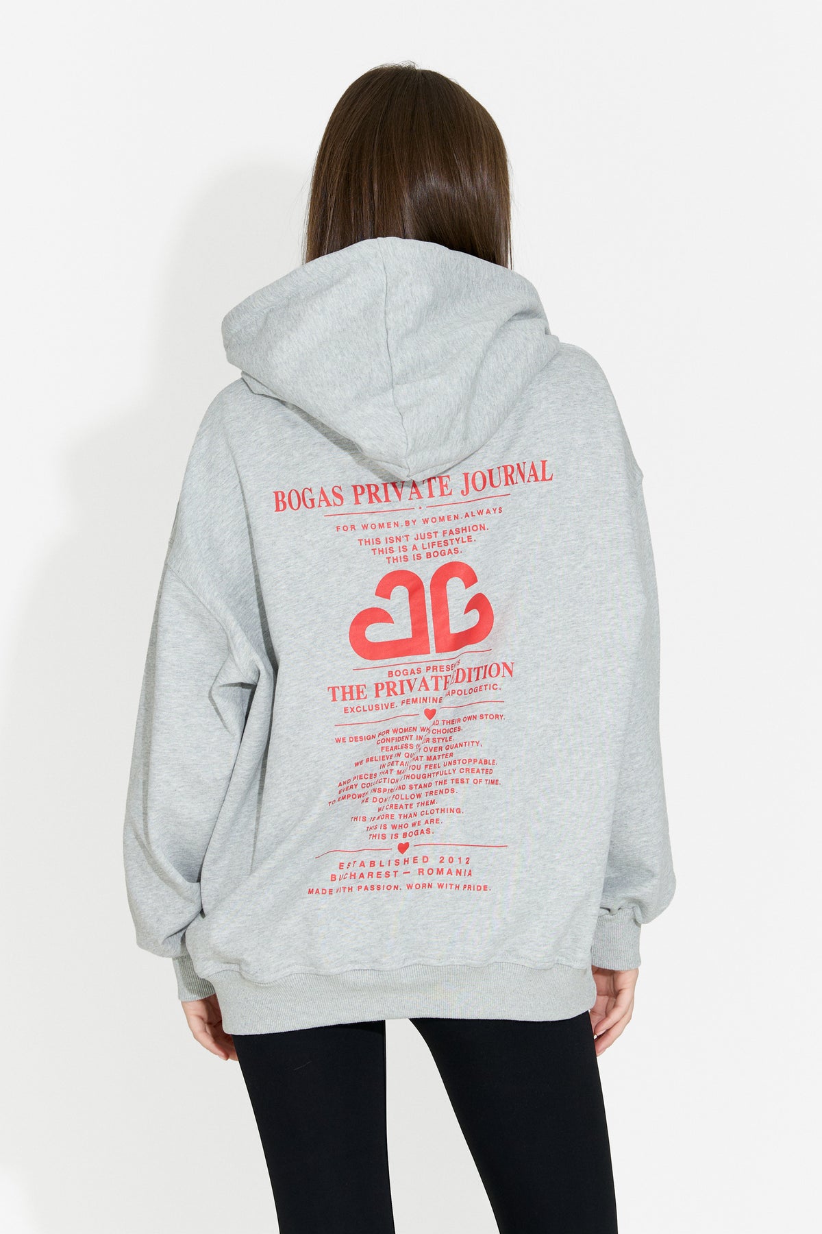 Damska bluza casualowa szara Rates Bogas